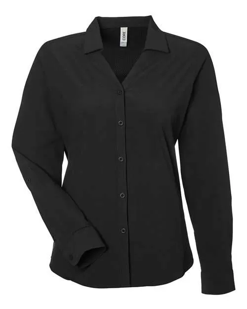 CORE365 CE510LW Ladies' Ultra UVP? Long-Sleeve Marina Shirt