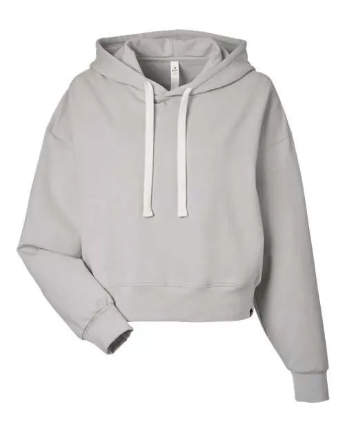Glyder PDP1725 Ladies' Vintage Oversized Cropped Hooded Sweatshirt