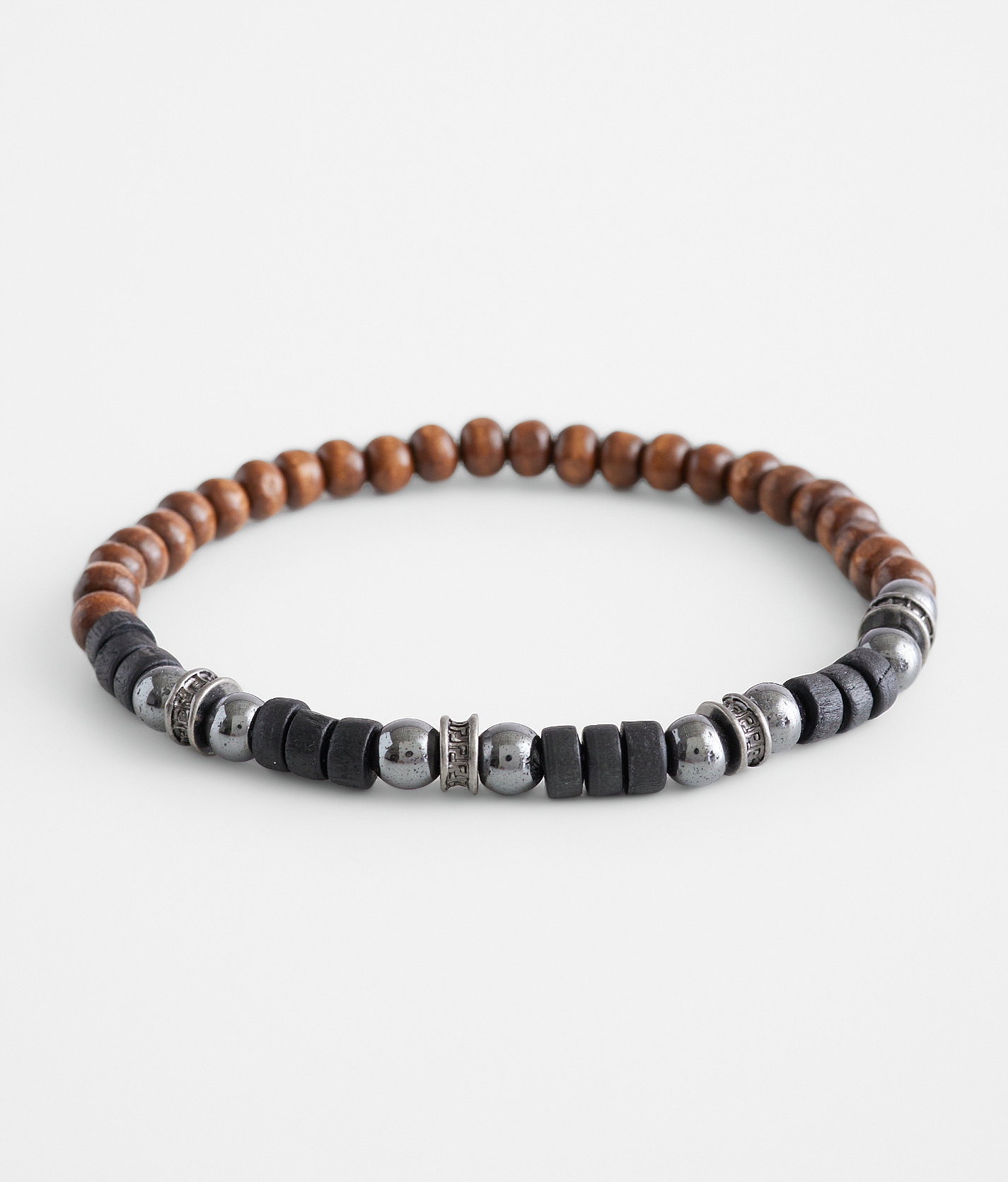 BKE Wood Bead Stretch Bracelet - Men's Jewelry in Brown