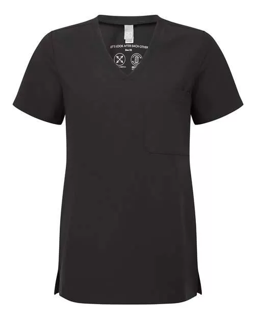 Onna By Premier NN300 Ladies' Limitless V-Neck Stretch Scrub Top
