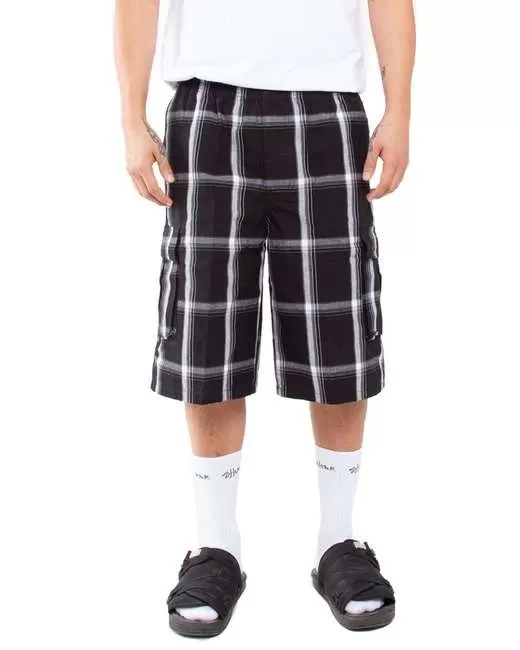Shaka Wear SHSP Unisex Plaid Shorts