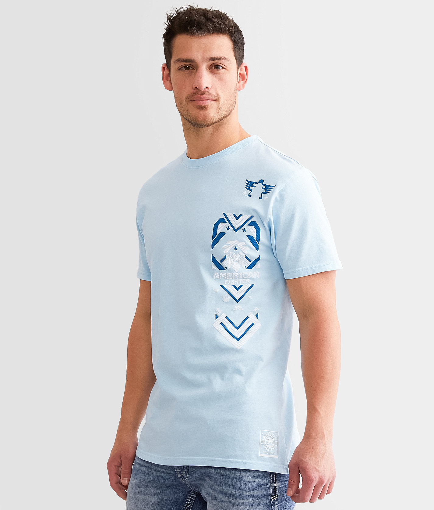 American Fighter Blakeley T-Shirt - Men's T-Shirts in Delicate Blue