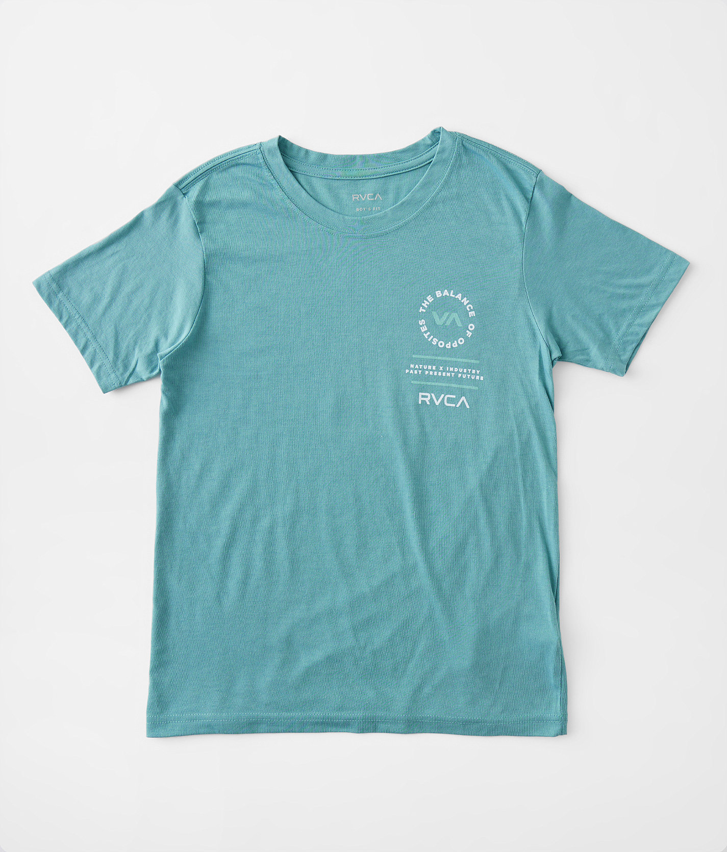 Boys - RVCA Tri Balance Sport T-Shirt - Boy's T-Shirts in Hydro