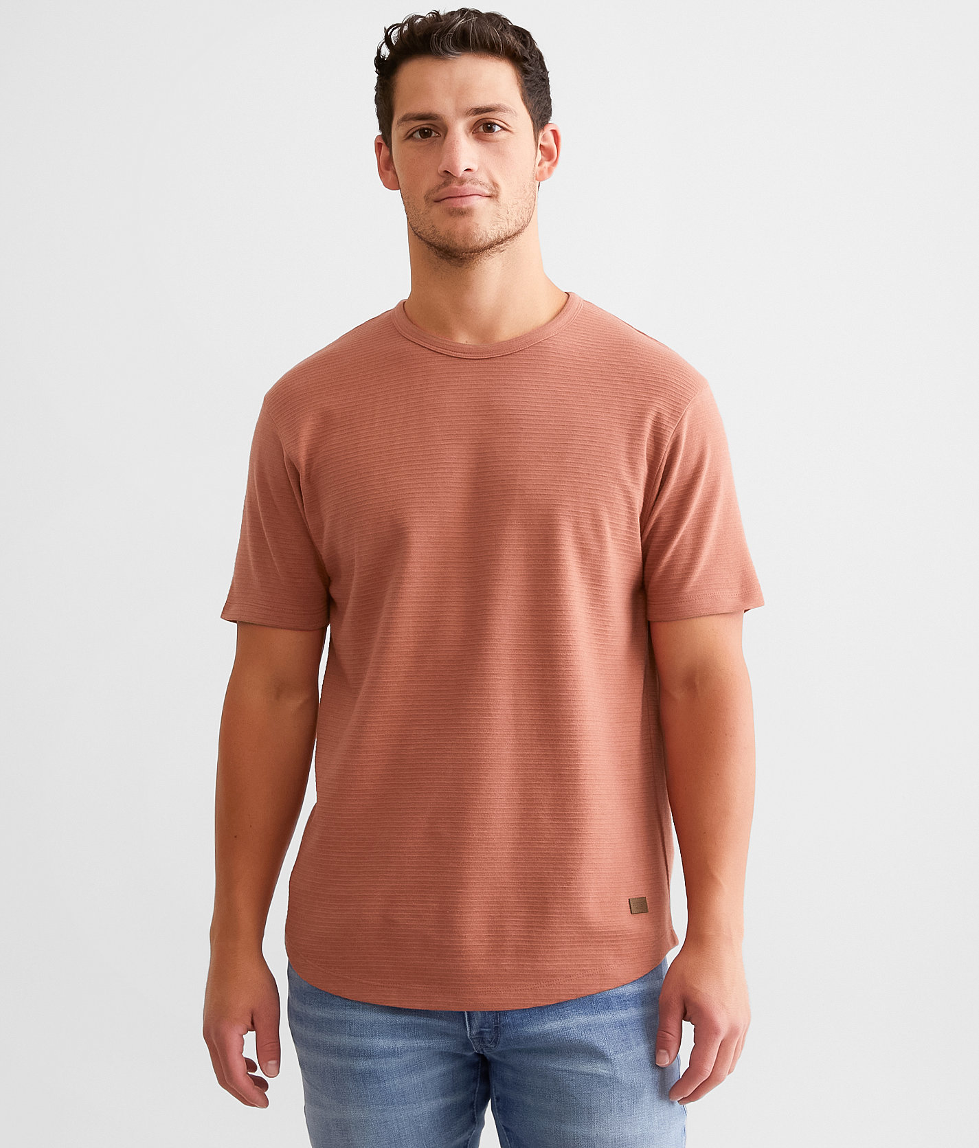 Outpost Makers Ribbed T-Shirt - Men's T-Shirts in Washed Red