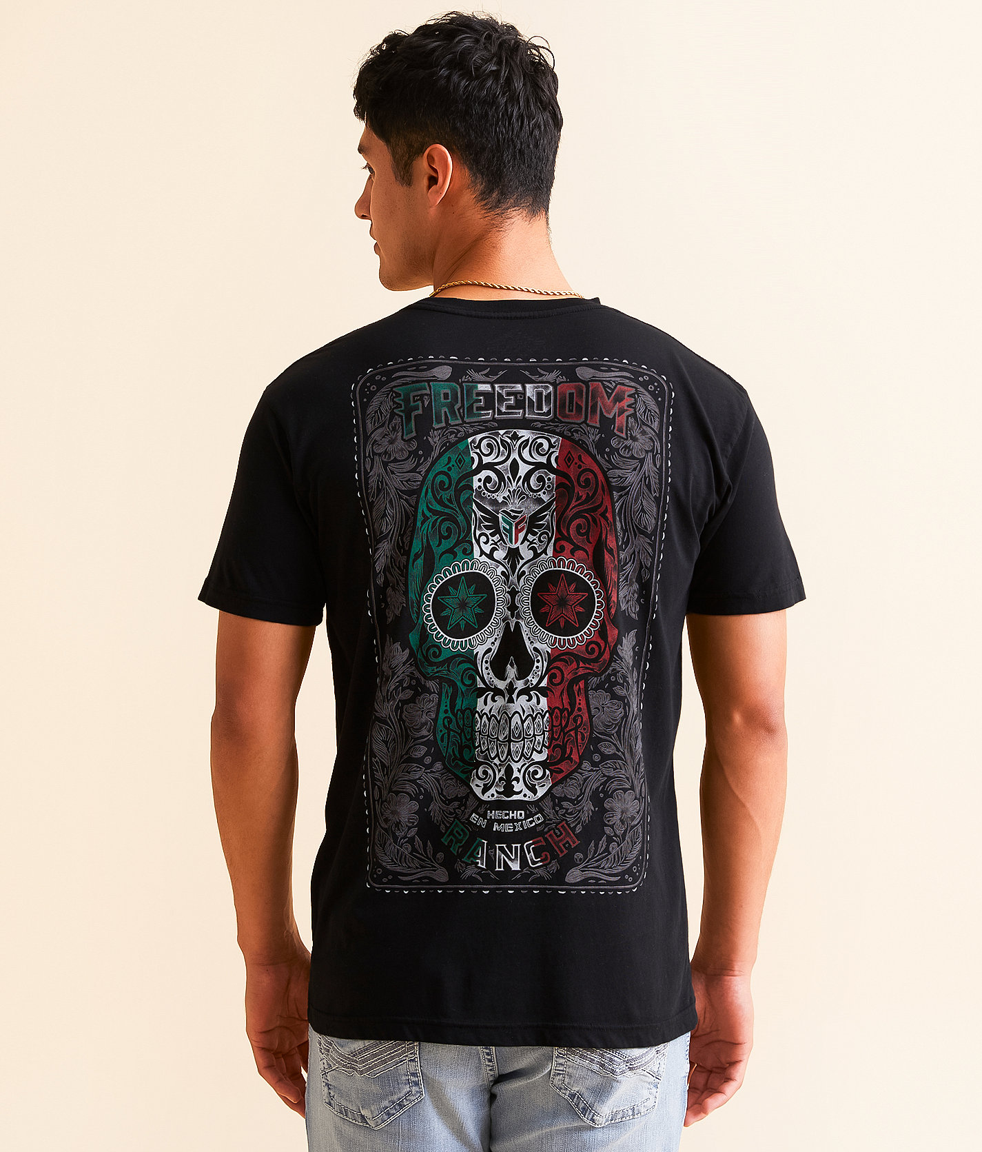 Freedom Ranch Calavera Day T-Shirt - Men's T-Shirts in Black