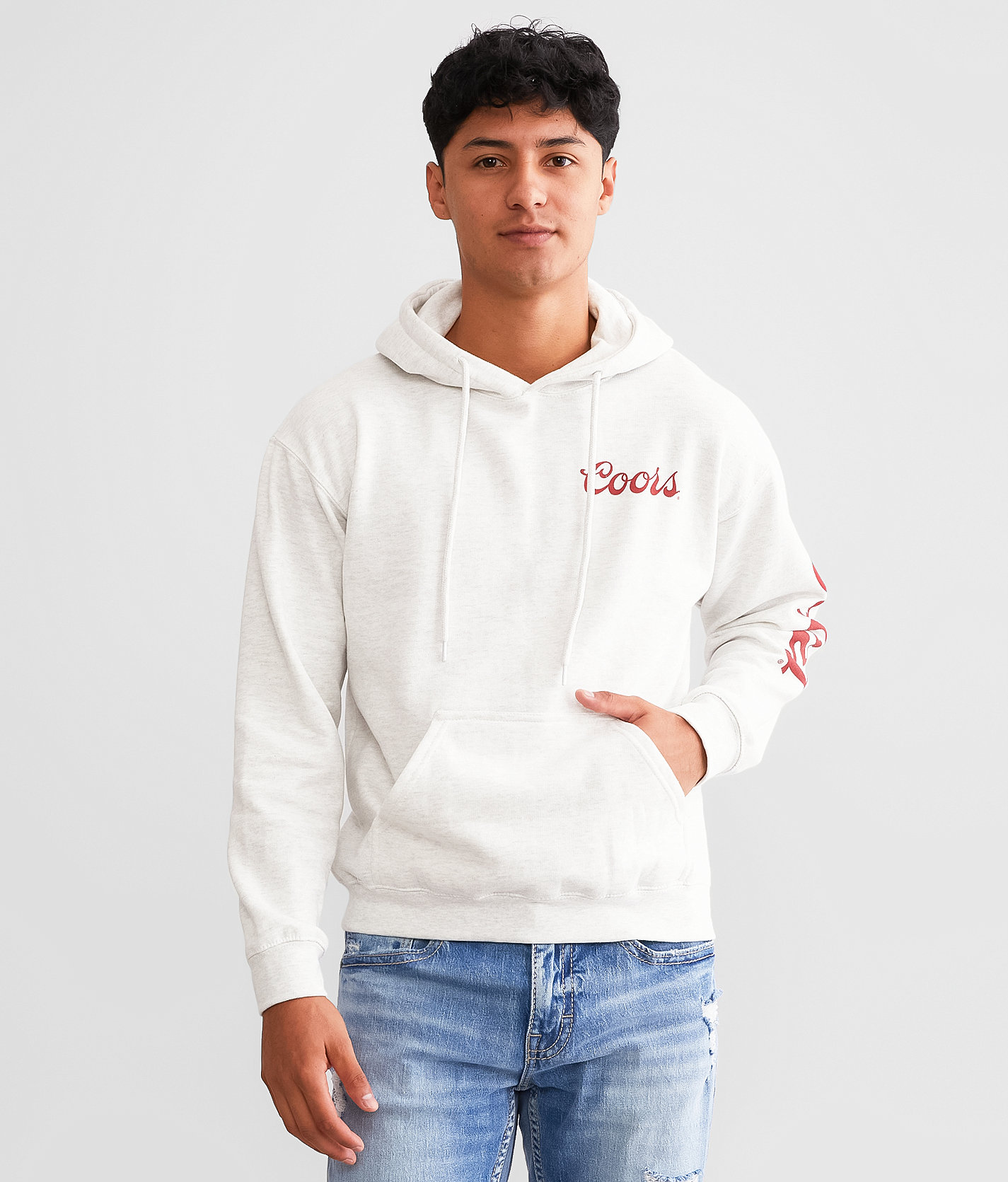 tee luv Original Coors® Rodeo Hooded Sweatshirt - Men's Sweatshirts in Ash