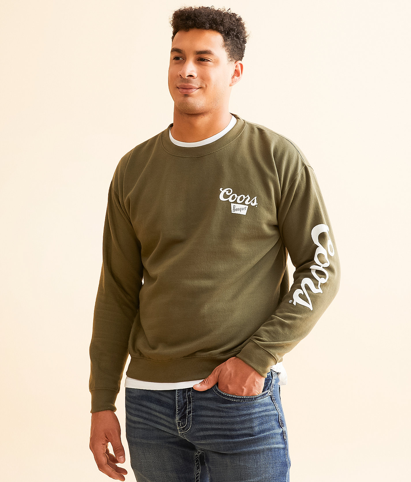 tee luv Coors® Banquet Pullover - Men's Sweatshirts in Beetle