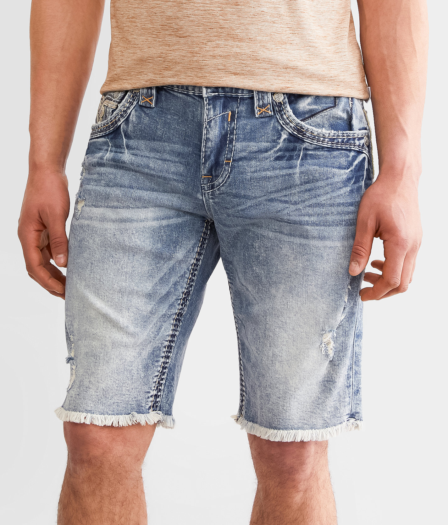 Rock Revival Ermine 12" Stretch Short - Men's Shorts in Ermine H202