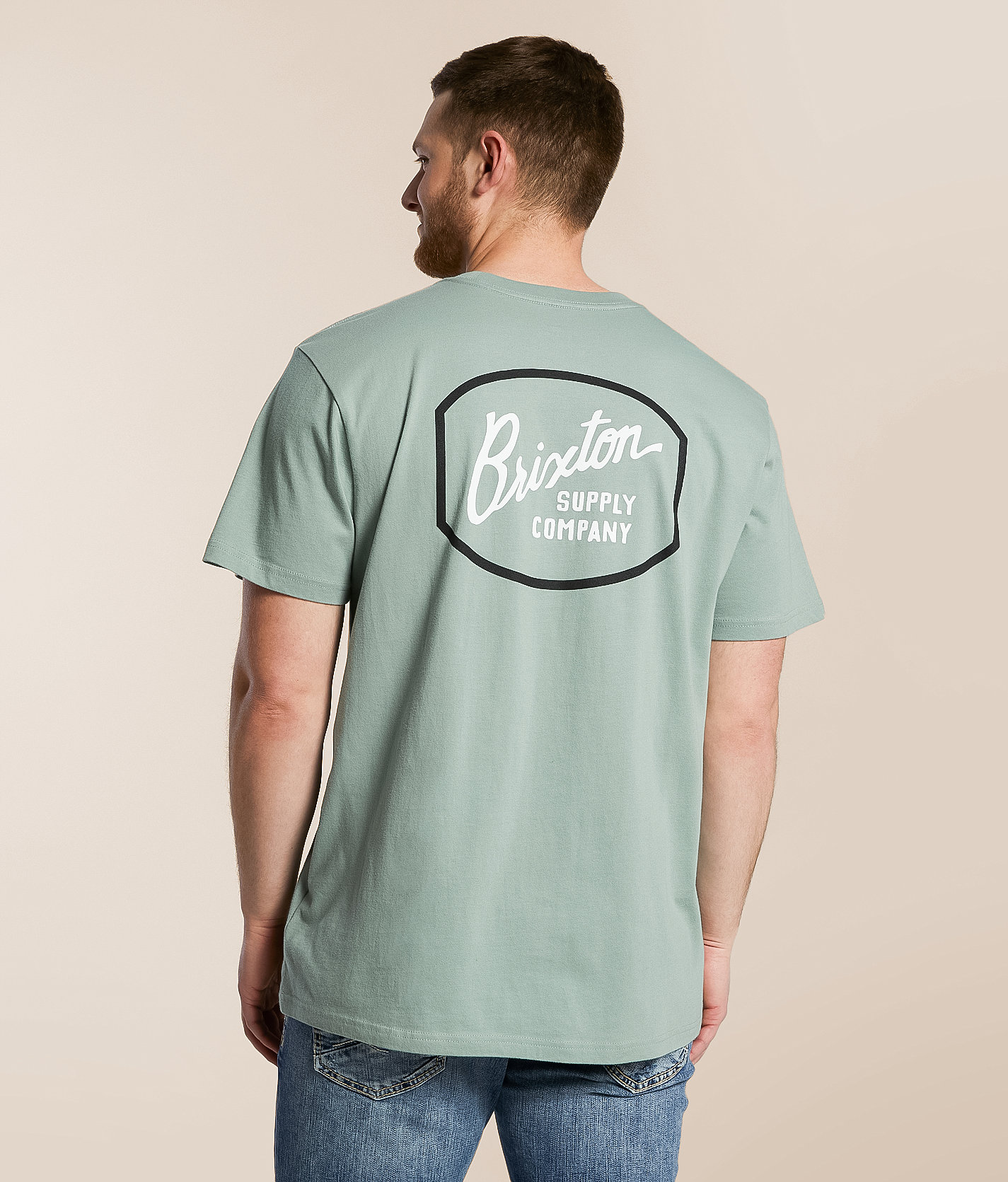 Brixton Aldridge T-Shirt - Men's T-Shirts in Chinios Green