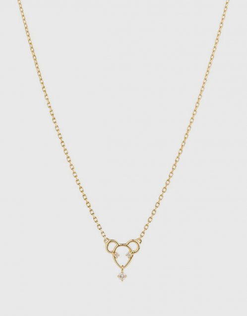 18ct Yellow Gold Scintilla Year of the Rat Diamond Necklace