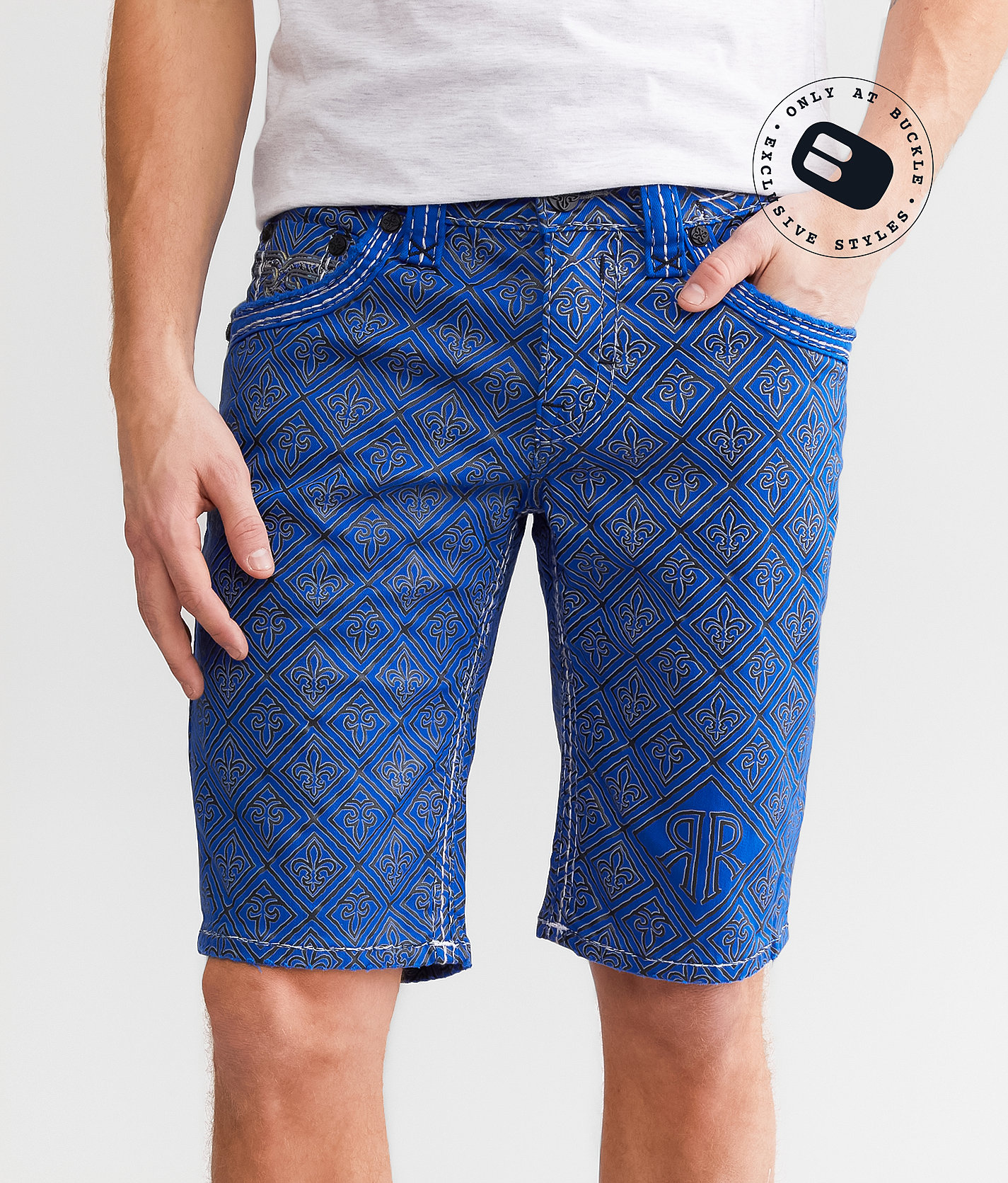 Rock Revival Foliage 12" Stretch Short - Men's Shorts in Foliage H209