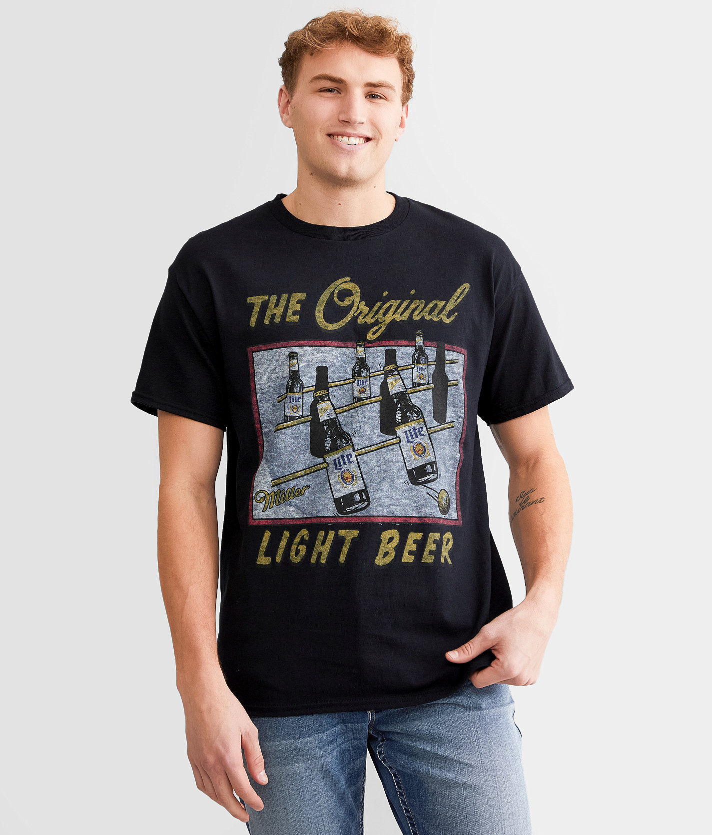 Junkfood Miller® The Original Light Beer T-Shirt - Men's T-Shirts in Black