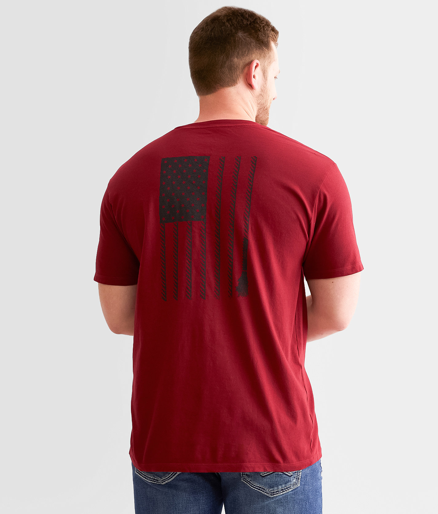 Hooey Liberty Roper T-Shirt - Men's T-Shirts in Scarlet