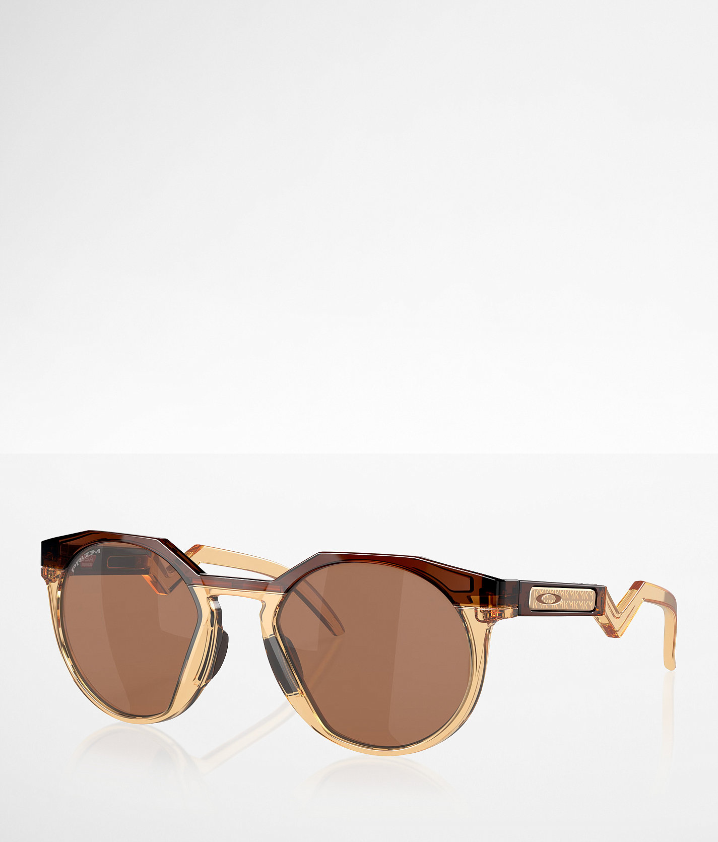 Oakley Round Prizm™ HSTN Sunglasses - Women's Sunglasses & Glasses in Dark Amber Light Curry