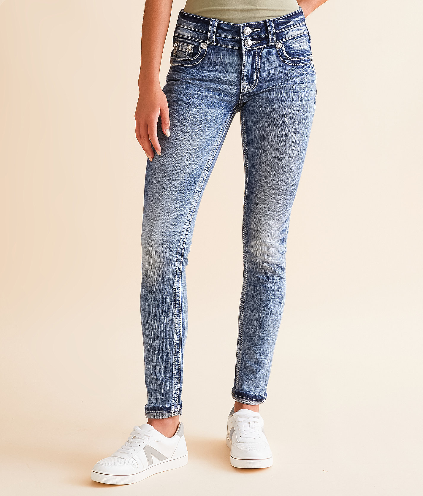 Miss Me Low Rise Ankle Skinny Stretch Jean - Women's Jeans in M819B
