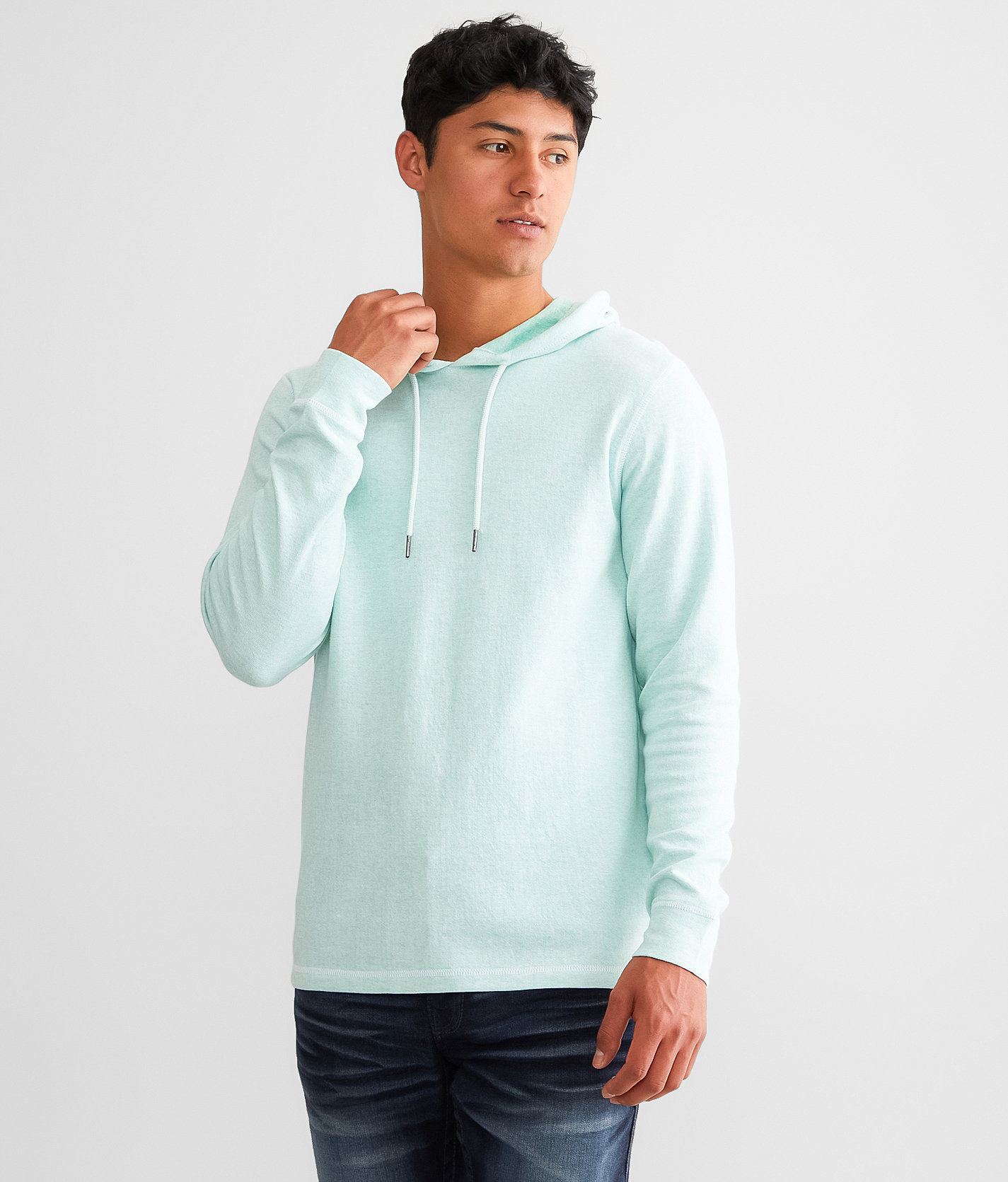 BKE Plated Hoodie - Men's Sweatshirts in Beach Glass