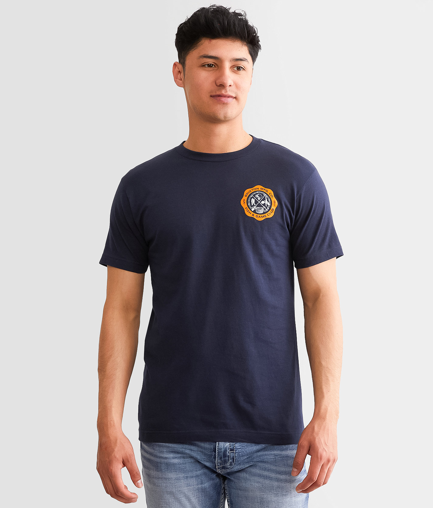 Brixton Elkins T-Shirt - Men's T-Shirts in Navy