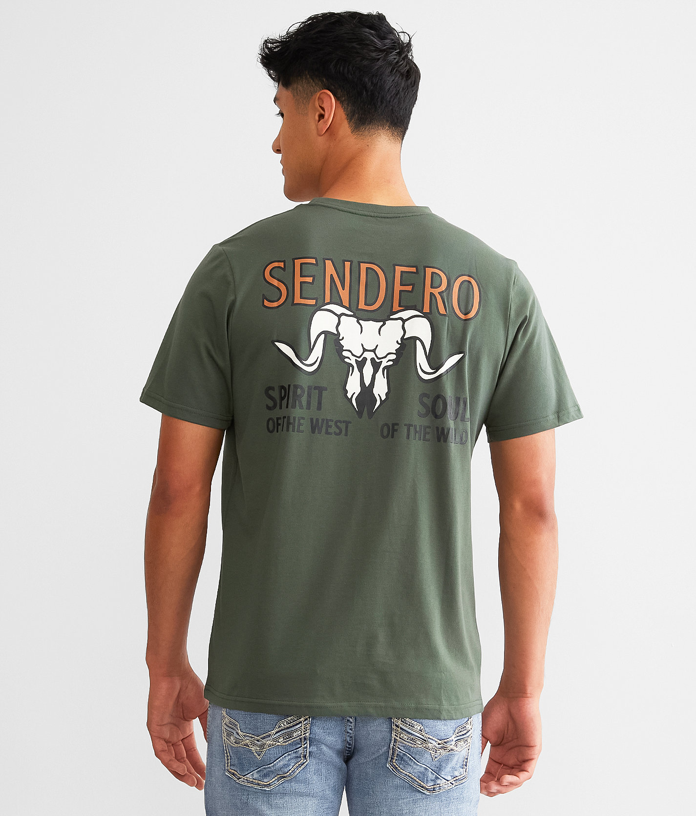 Sendero Provisions Co. Big Horn T-Shirt - Men's T-Shirts in Green