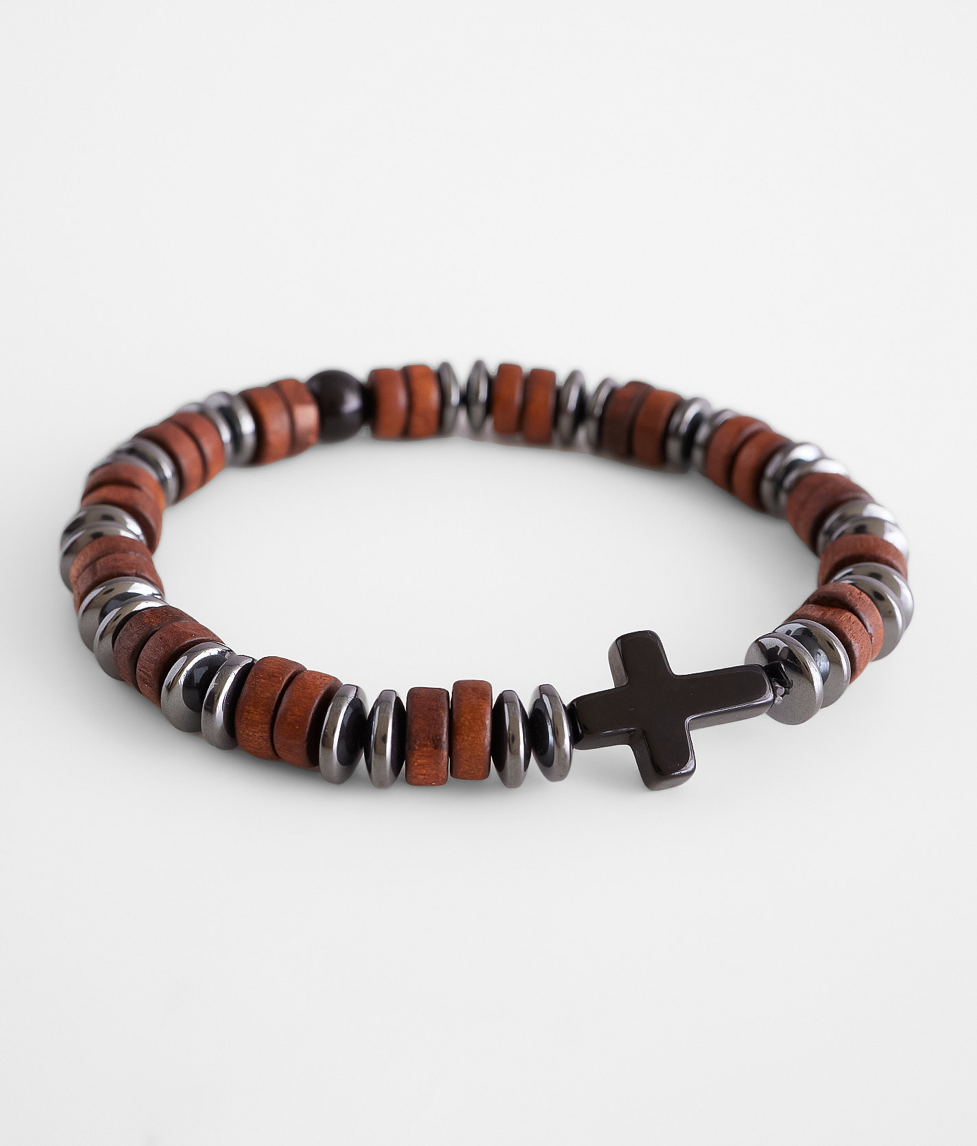 BKE Wood & Bead Bracelet - Men's Jewelry in Brown