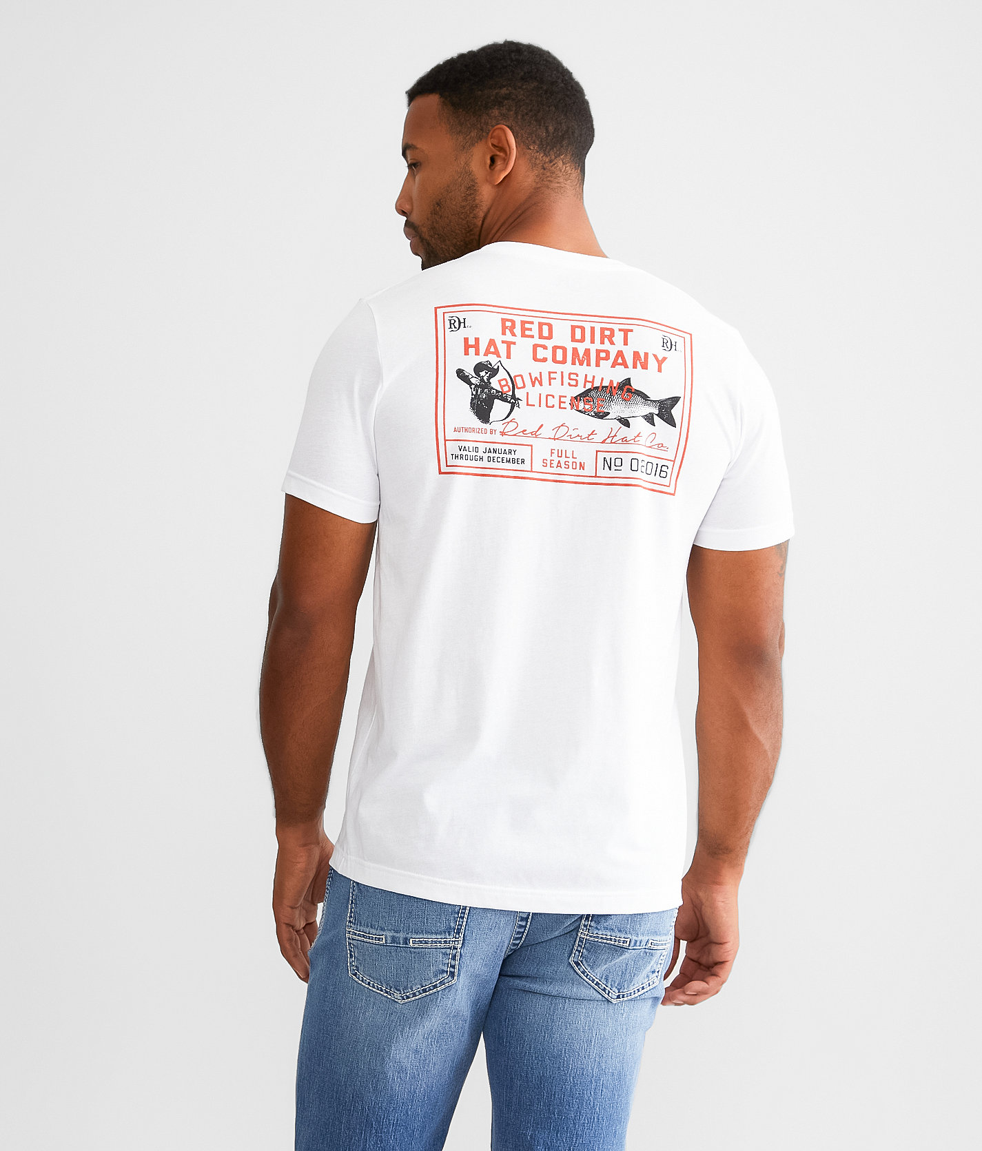 Red Dirt Hat Co. Blowing T-Shirt - Men's T-Shirts in White
