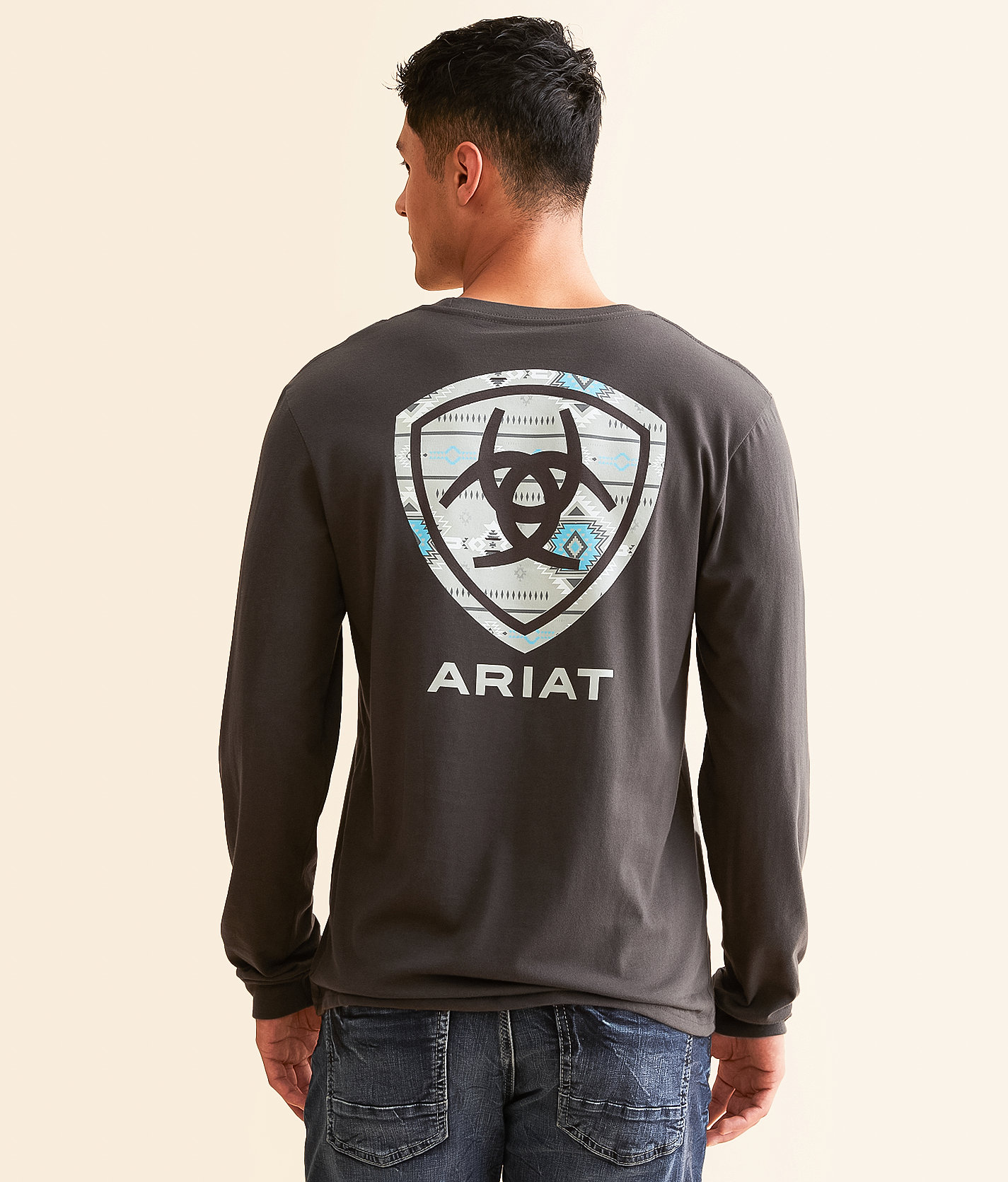 Ariat Serape Island Shield T-Shirt - Men's T-Shirts in Vintage Black