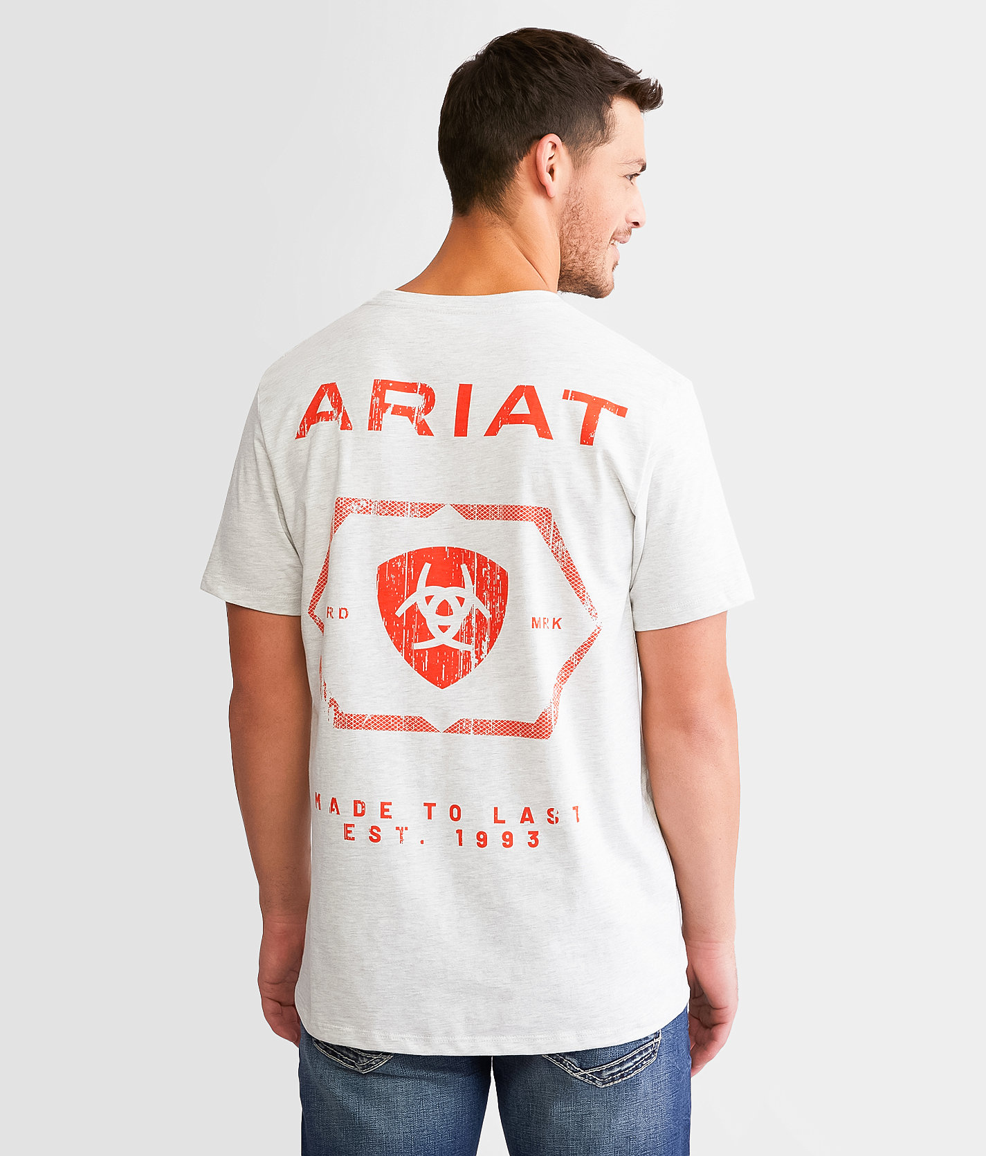 Ariat Stacked Grater T-Shirt - Men's T-Shirts in Ash
