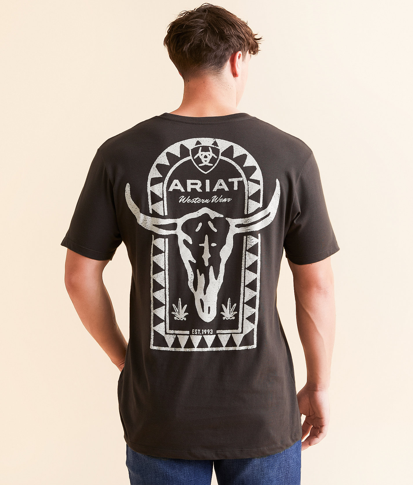 Ariat Tomb Stamp T-Shirt - Men's T-Shirts in Vintage Black
