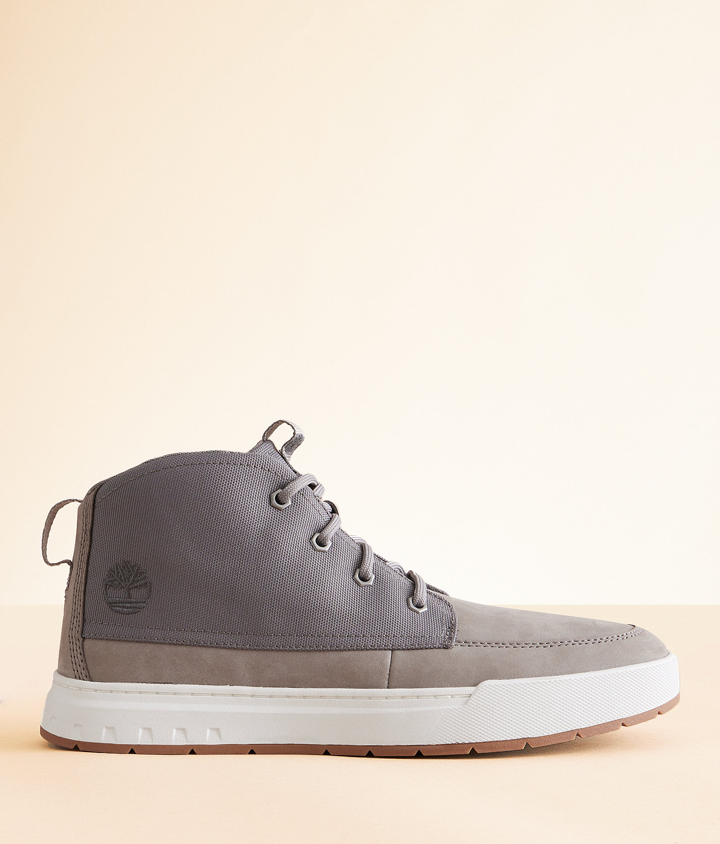 Timberland® Maple Grove Leather Sneaker - Men's Shoes in Medium Grey Nubuck