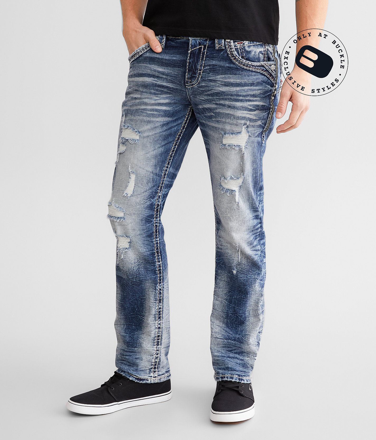 Rock Revival Tanner Straight Stretch Jean - Men's Jeans in Tanner J207
