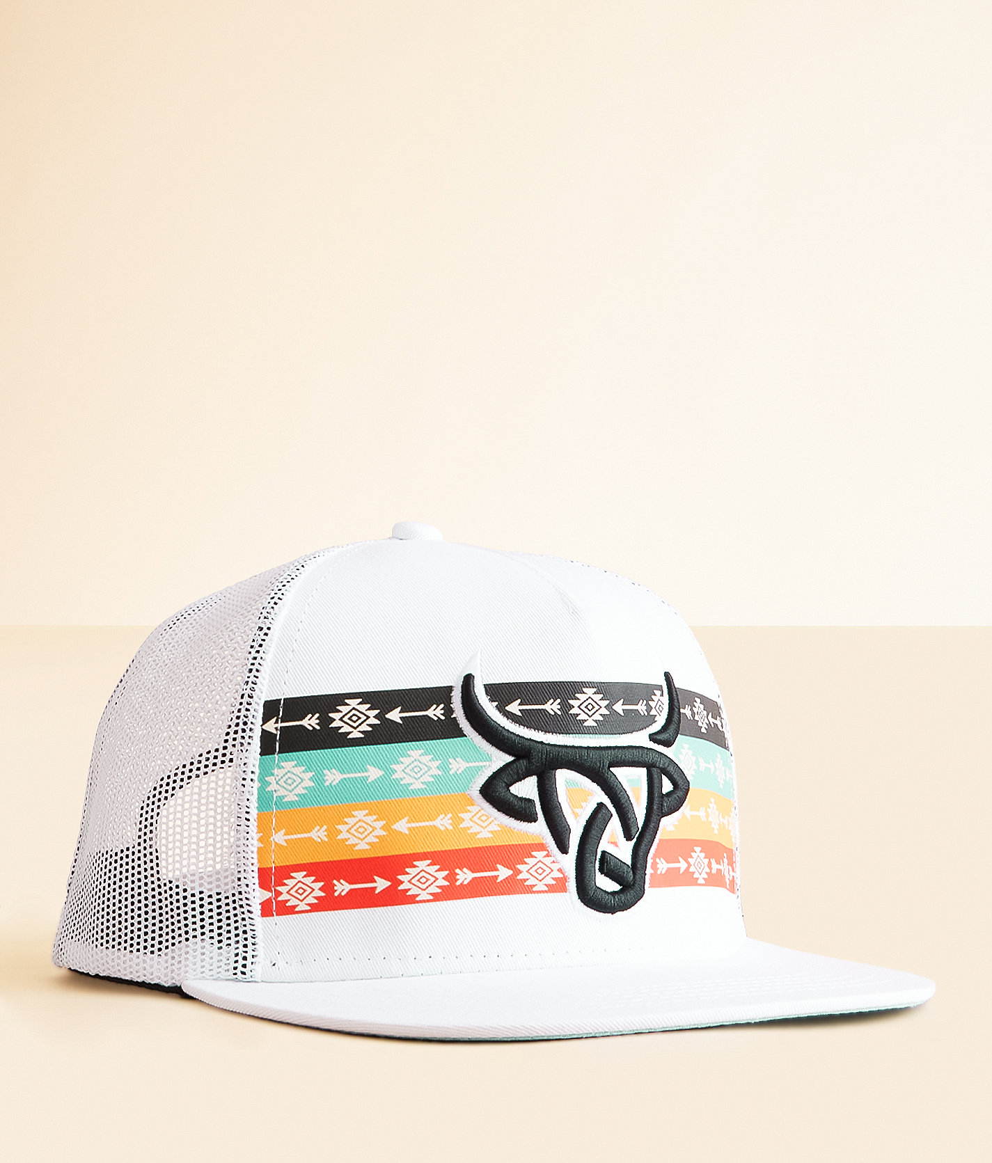 Lost Calf Arrow Trucker Hat - Men's Hats in White