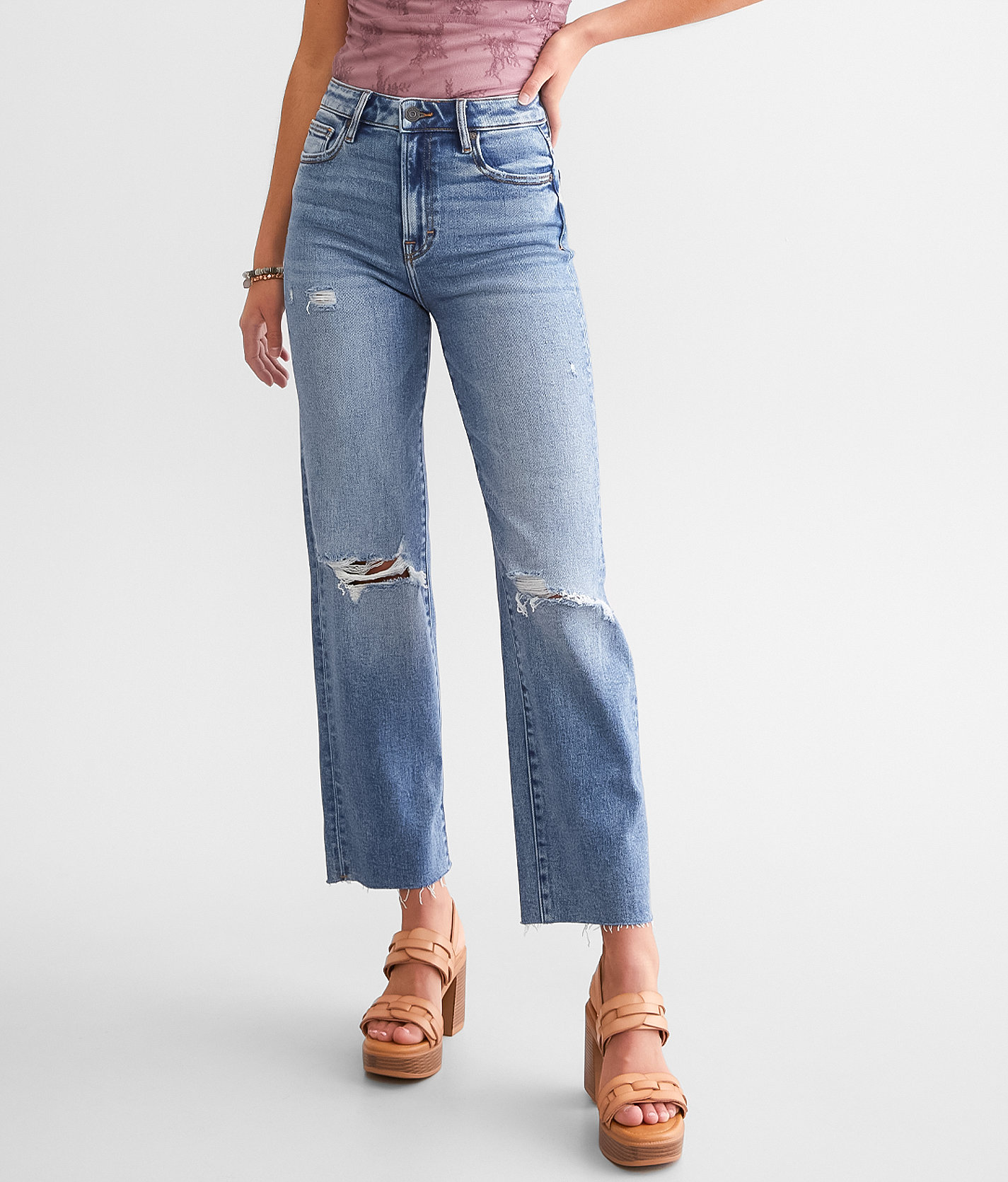 HIDDEN Ella Cropped Straight Jean - Women's Jeans in Dark