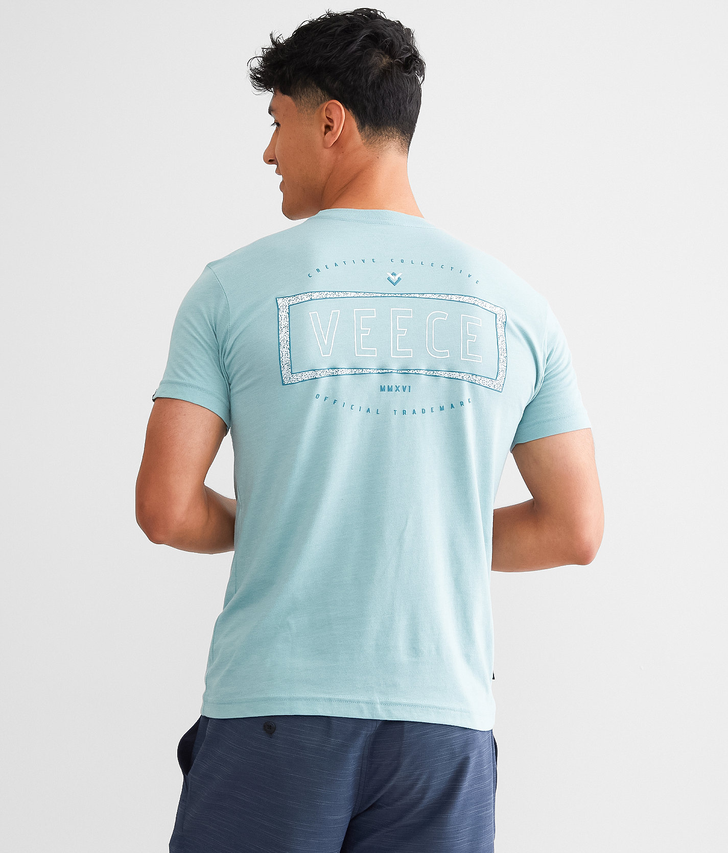 Veece Emblem T-Shirt - Men's T-Shirts in Light Turquoise Heather