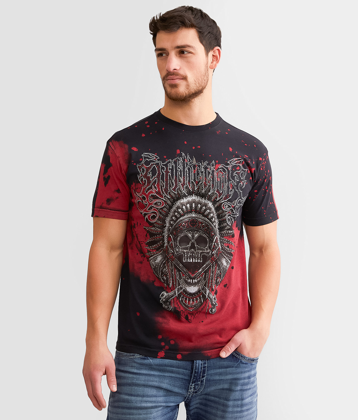 Affliction Wind Screamer T-Shirt - Men's T-Shirts in Black Multi