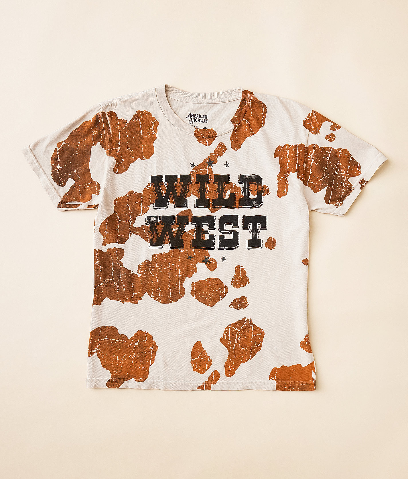 Girls - American Highway Wild West Oversized T-Shirt - Girl's T-Shirts in Putty