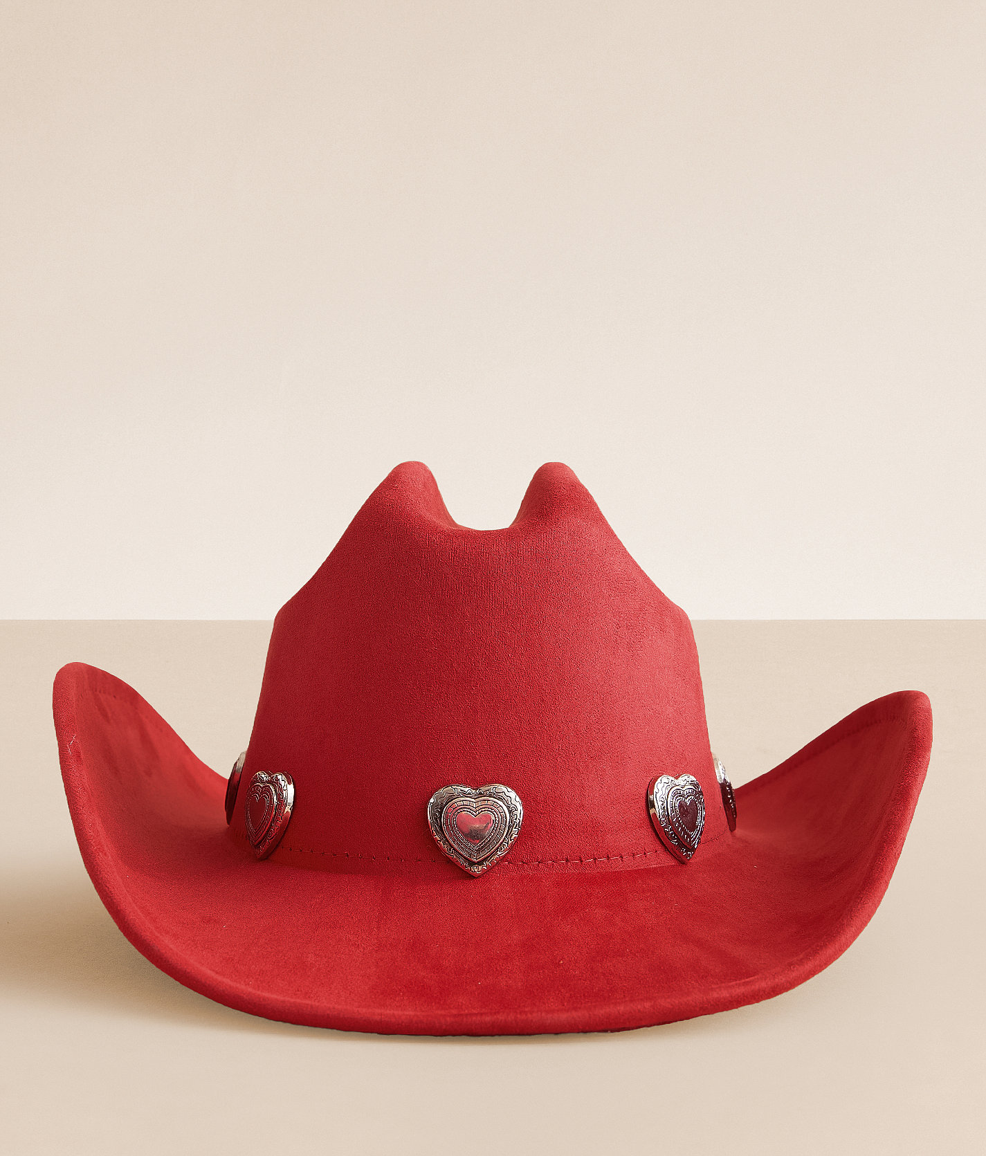 Illuma Heart Concho Cowboy Hat - Women's Hats in Dark Red