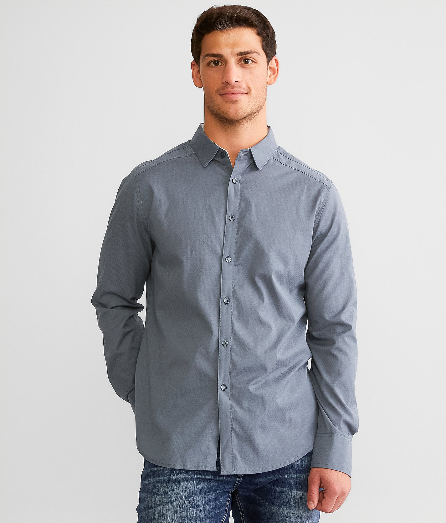 J.B. Holt Standard Stretch Shirt - Men's Shirts in Slate Blue