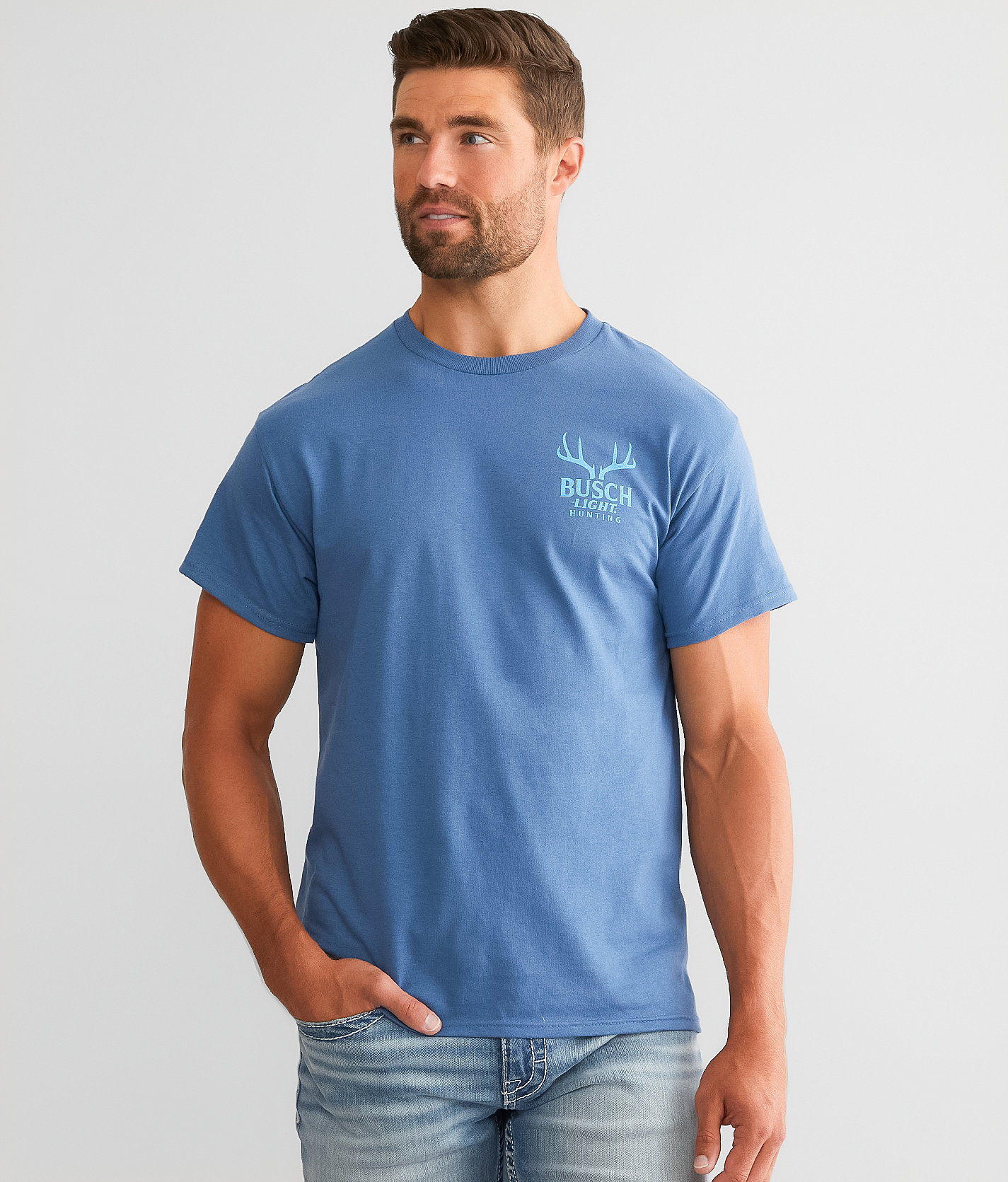 Brew City Busch Light® Hunting T-Shirt - Men's T-Shirts in Indigo
