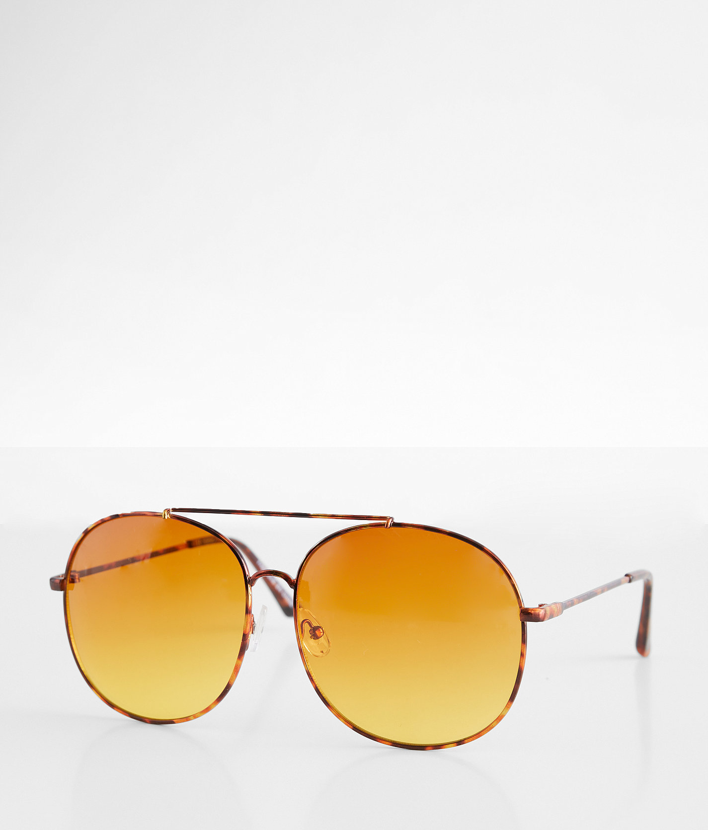 BKE Aviator Sunglasses - Women's Sunglasses & Glasses in Gold Tort