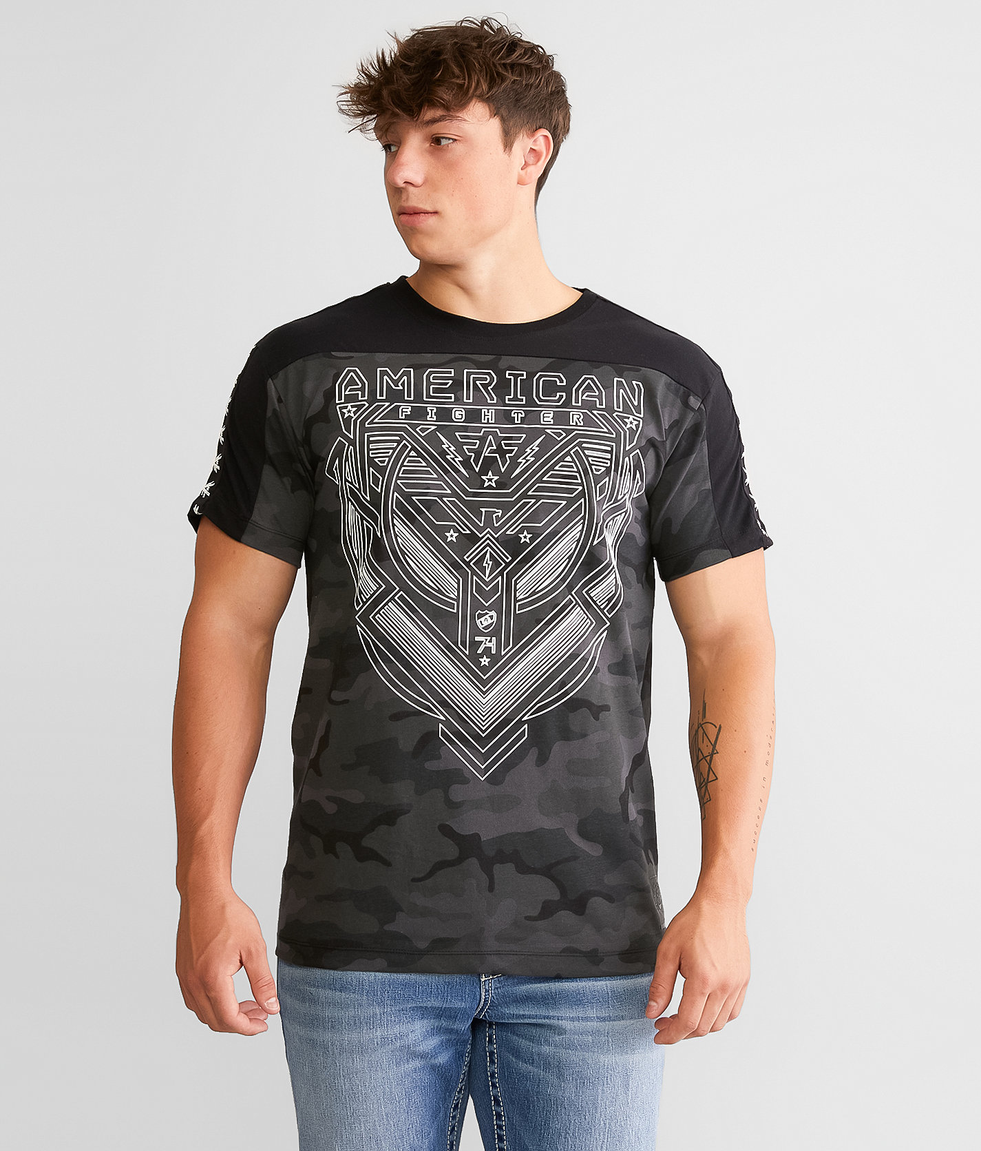 American Fighter Blakeley T-Shirt - Men's T-Shirts in Black Camo