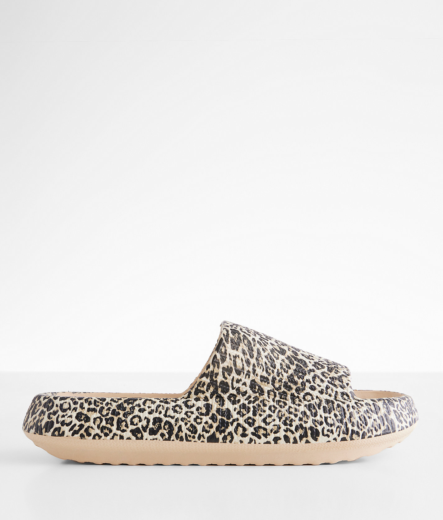 BKE Animal Print Slide - Women's Shoes in Beige