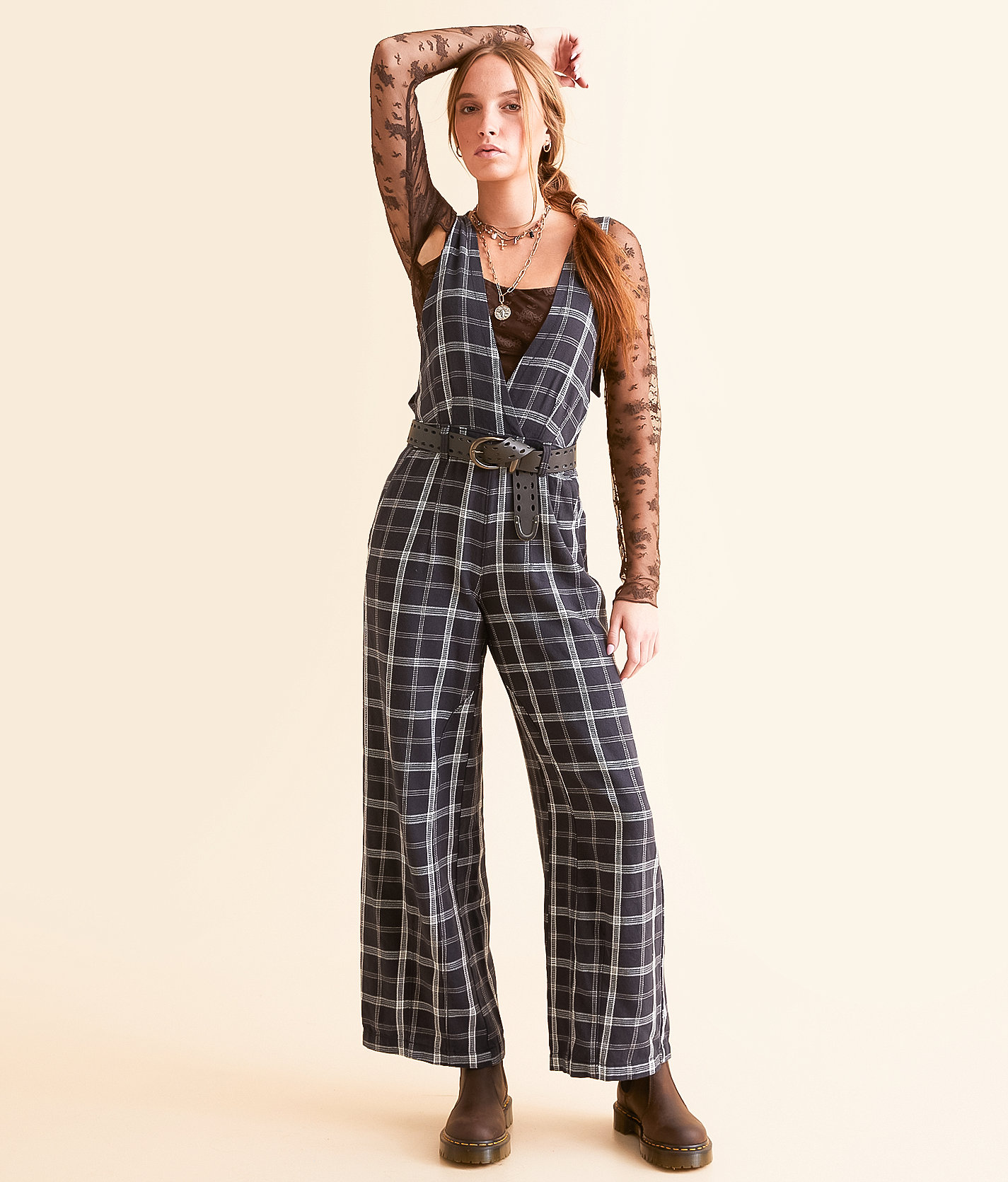 Free People Mara Overalls - Women's Rompers & Jumpsuits in Black Combo