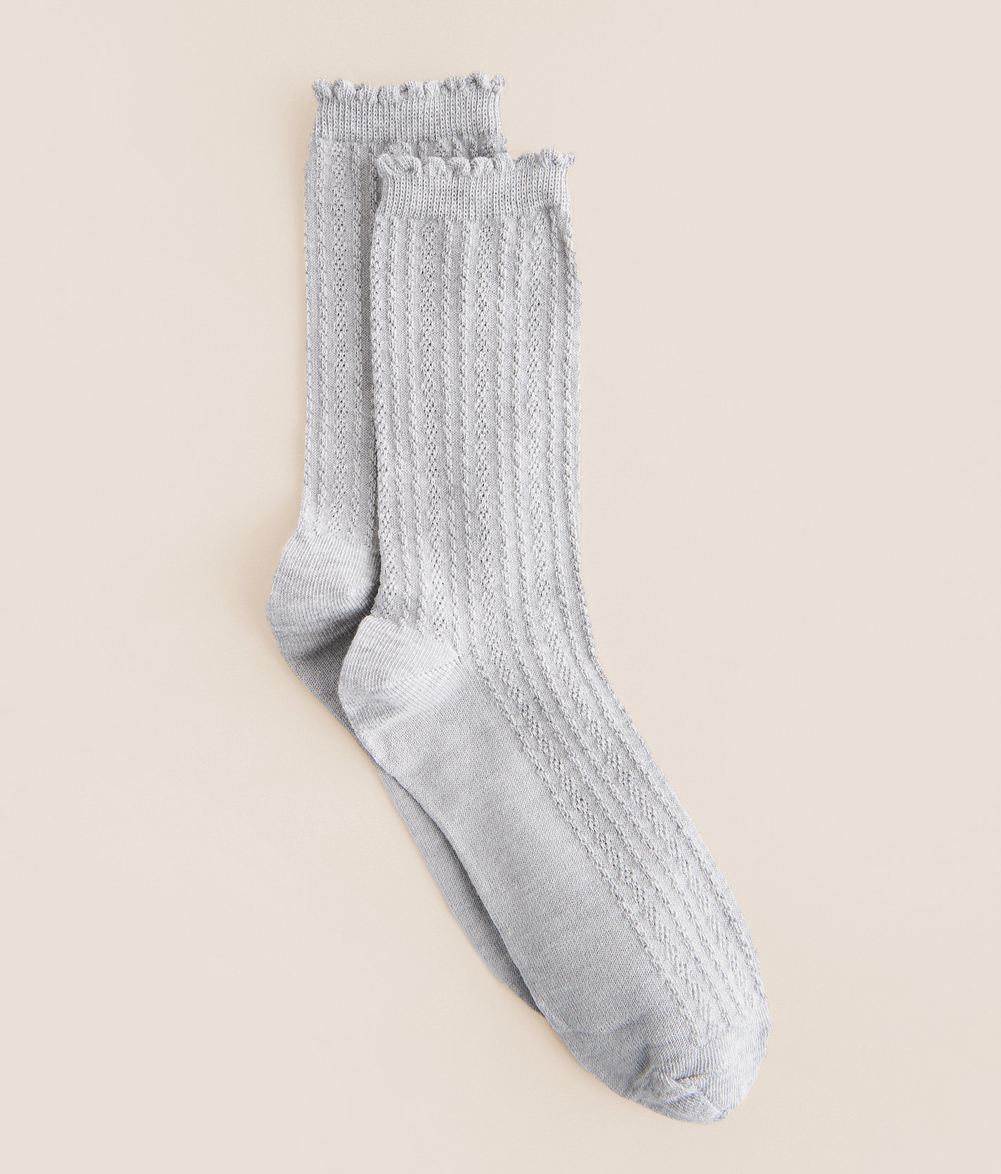 BKE Ribbed Socks - Women's Socks in Grey
