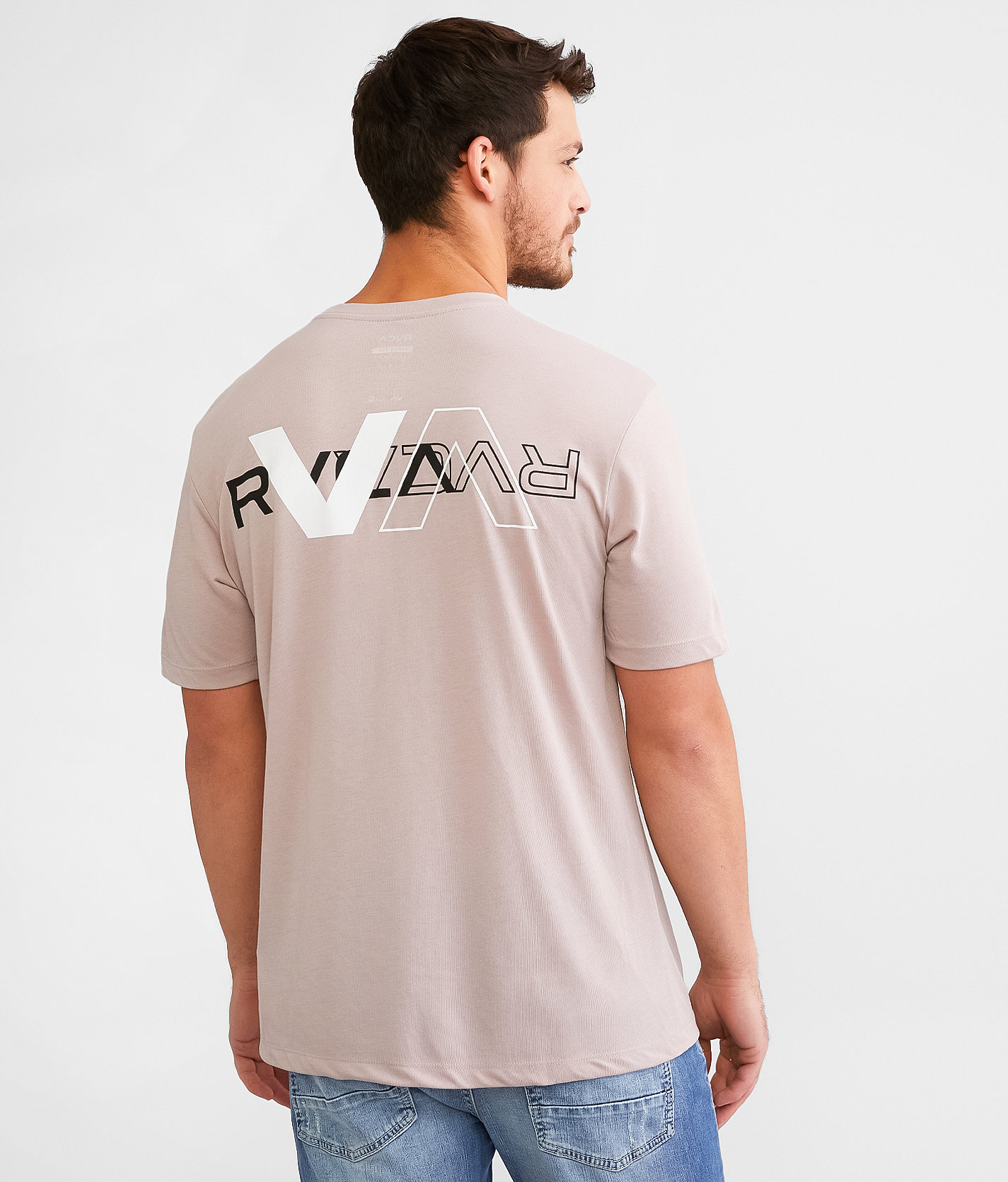 RVCA Double Sport T-Shirt - Men's T-Shirts in Desert Sand