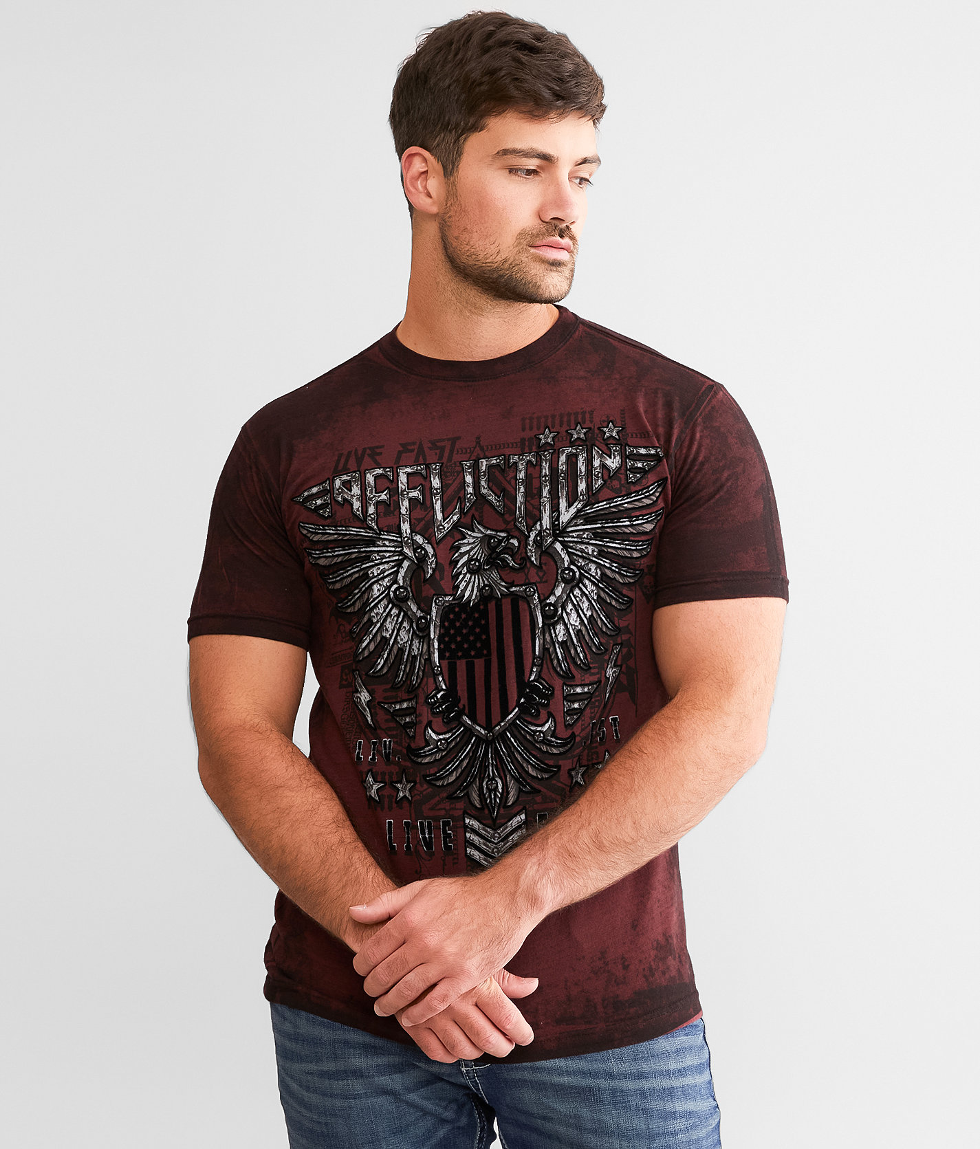 Affliction Astral Phase T-Shirt - Men's T-Shirts in Port Royale