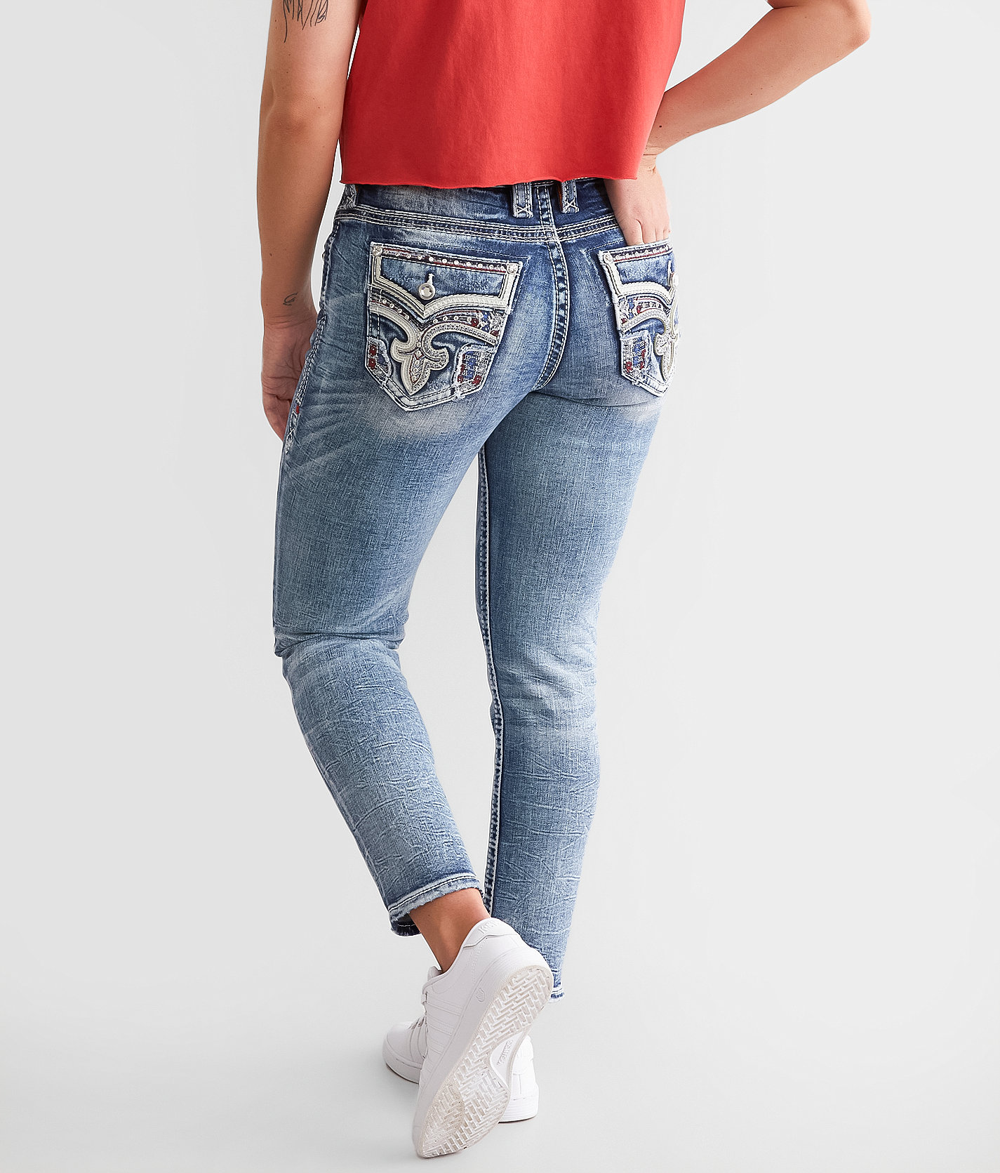 Rock Revival Rosewood Easy Ankle Skinny Stretch Jean - Women's Jeans in Rosewood EK216