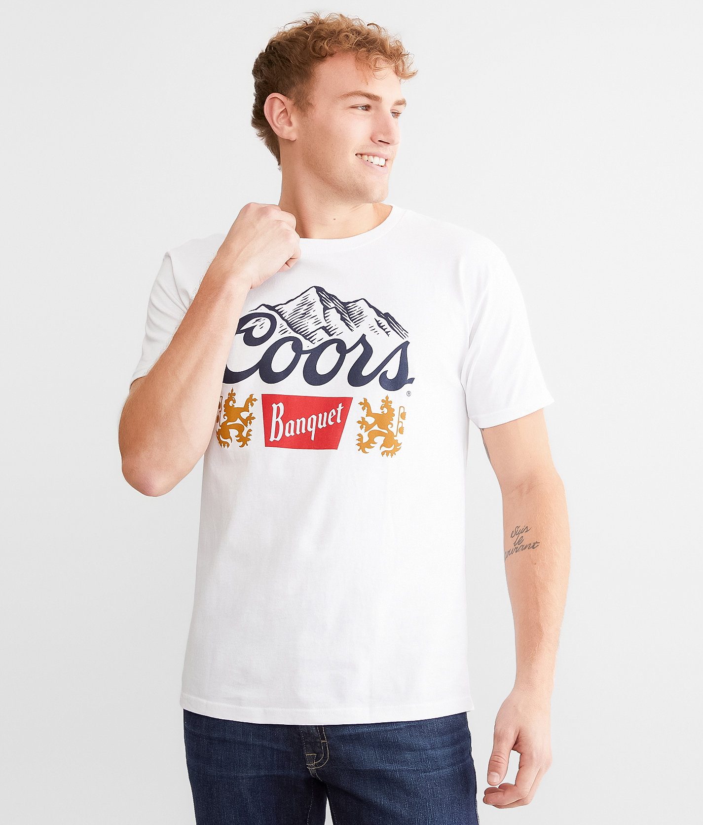 tee luv Coors® Banquet T-Shirt - Men's T-Shirts in White