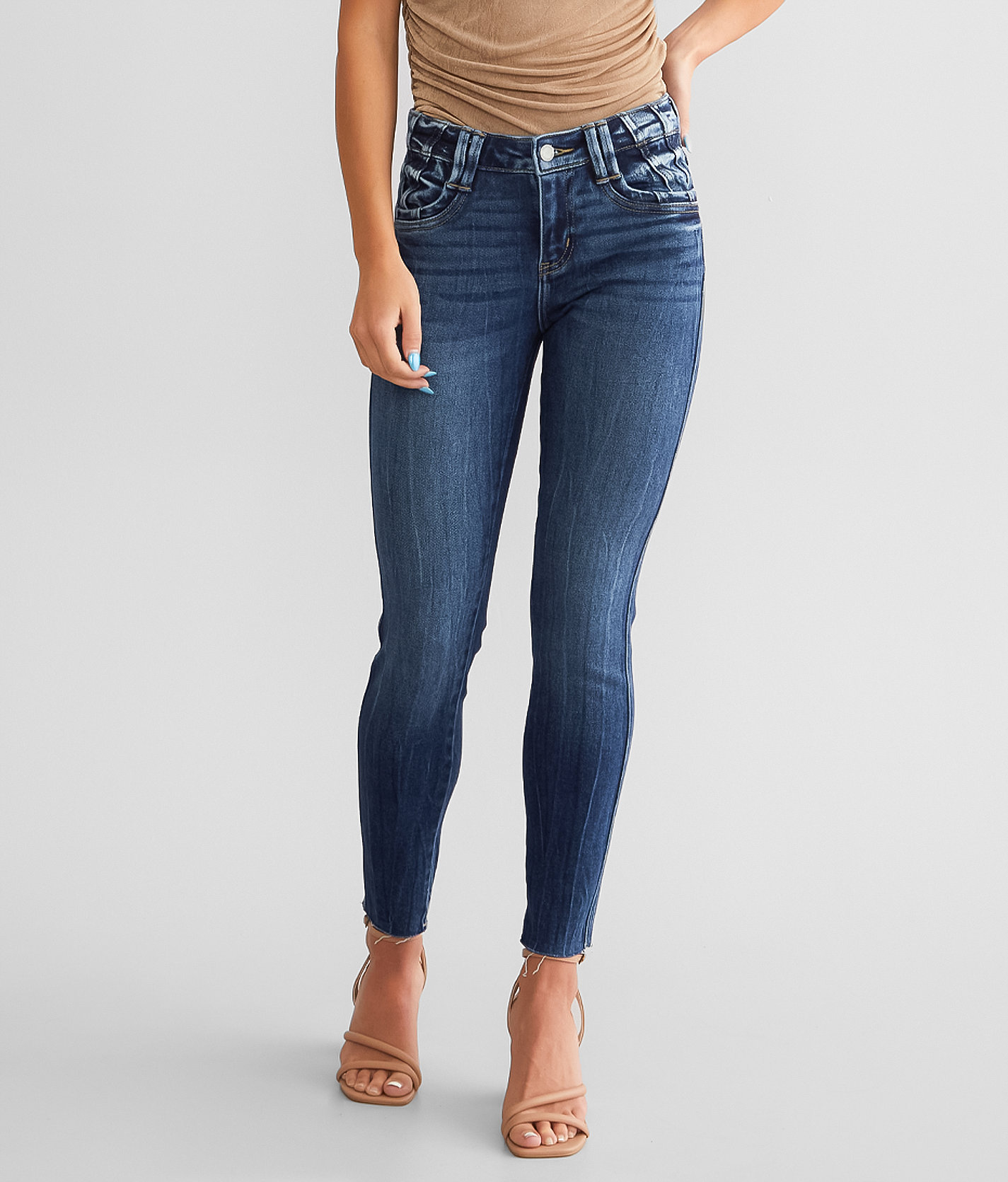KanCan Signature Mid-Rise Ankle Skinny Stretch Jean - Women's Jeans in Cindy