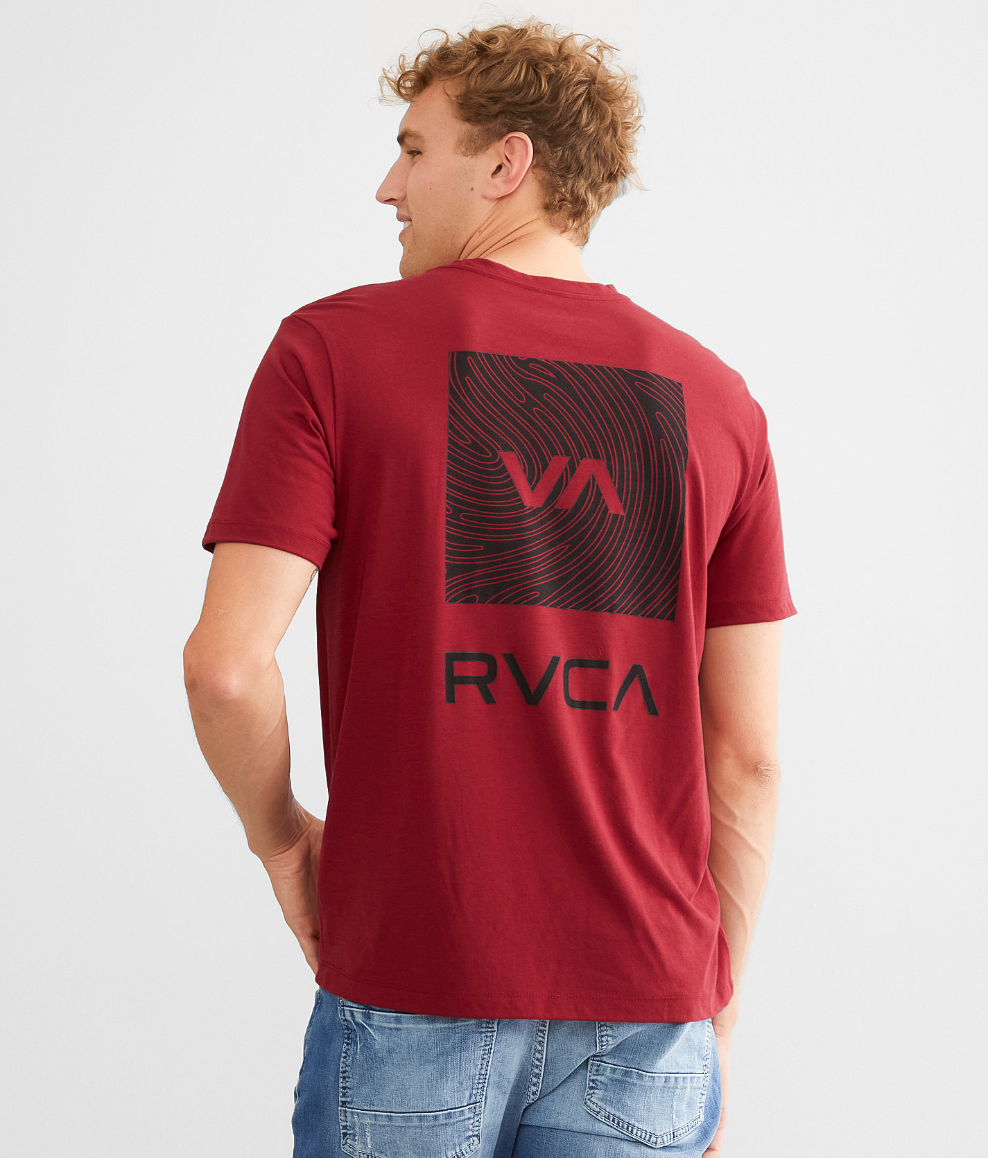 RVCA Box Sport T-Shirt - Men's T-Shirts in Red