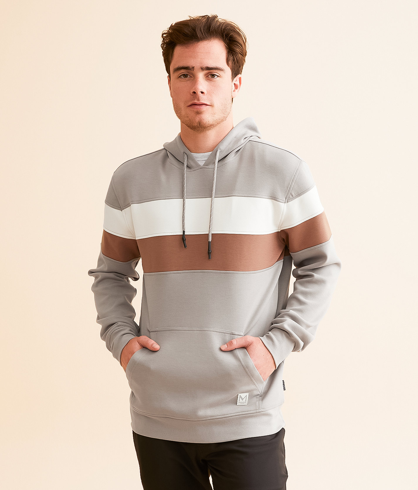 Maven Co-op Hoodie - Men's Sweatshirts in Grey Brick Cream