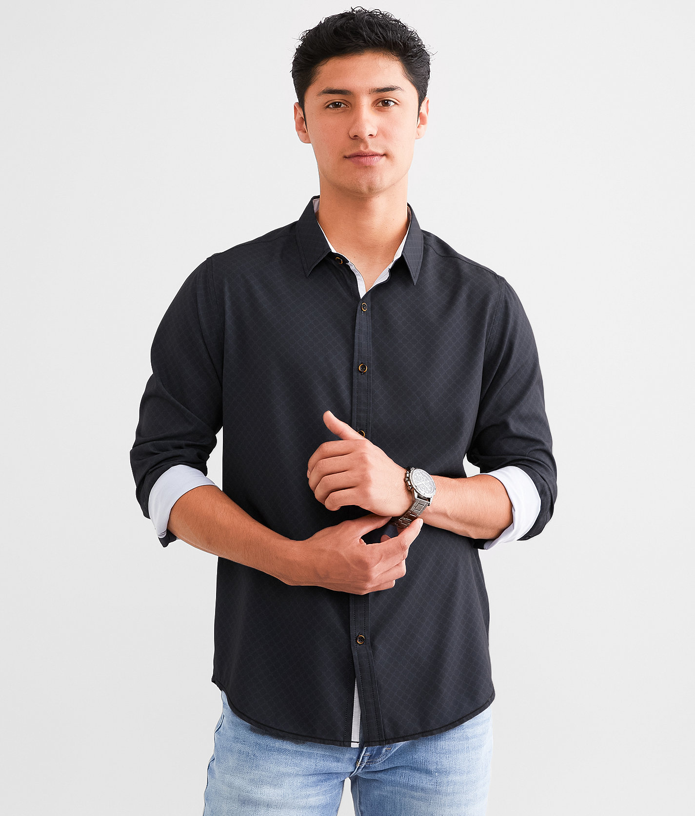 J.B. Holt Standard Performance Stretch Shirt - Men's Shirts in Black